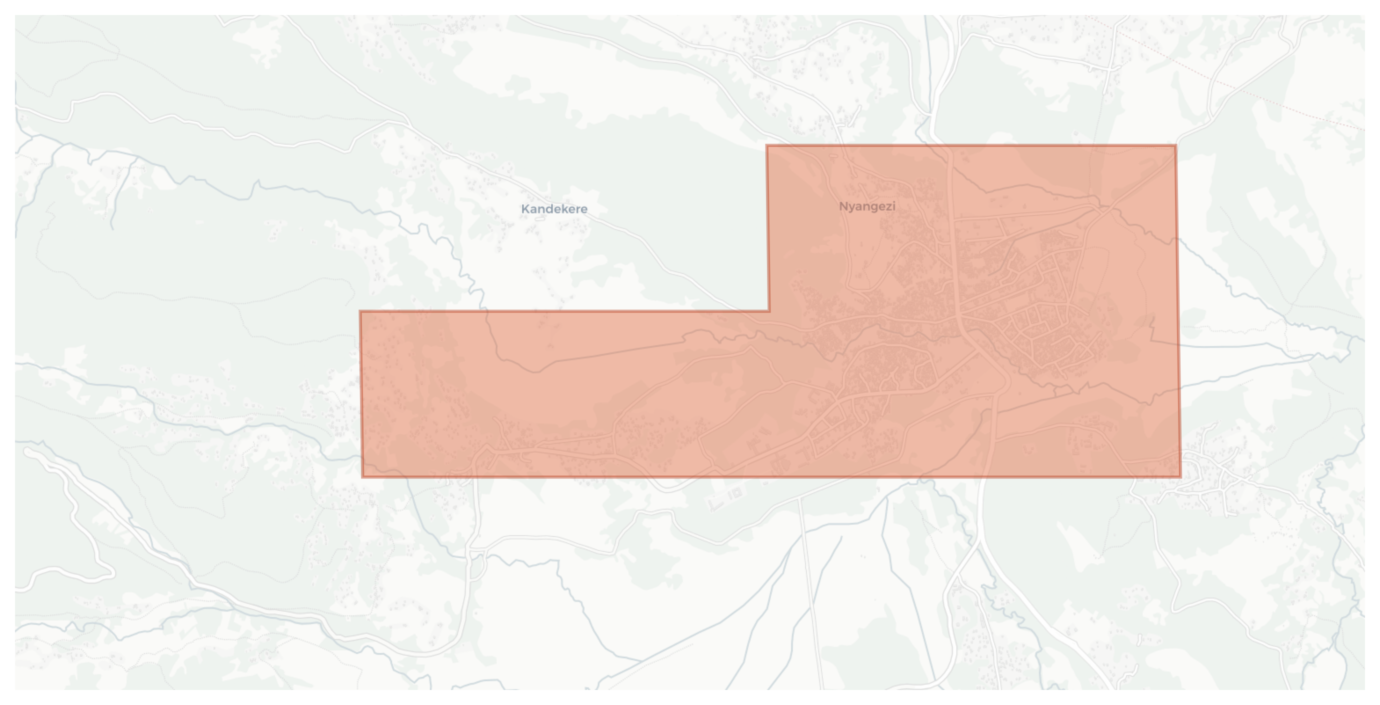 Nyangezi geographic map