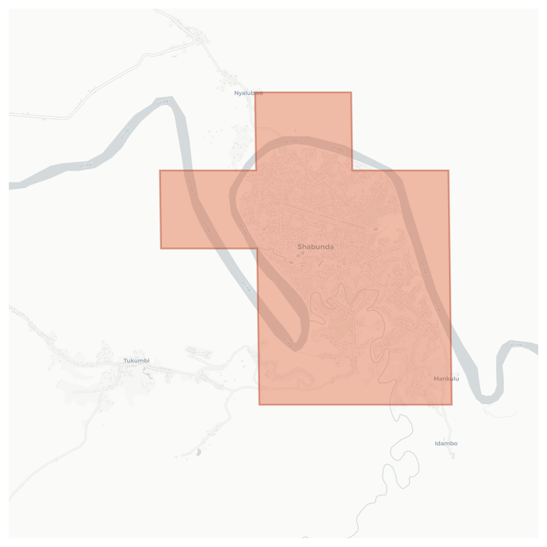 Shabunda geographic map