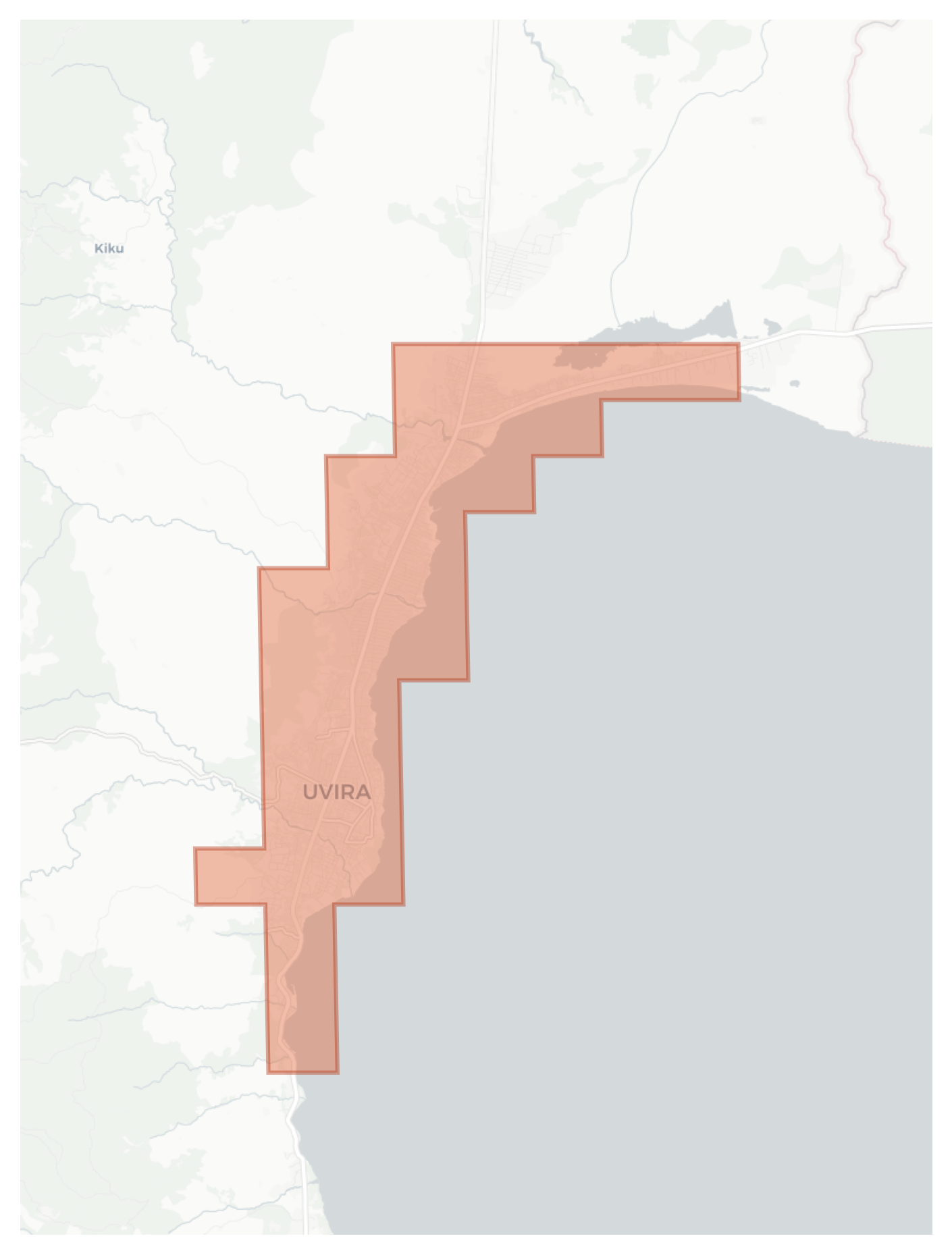 Uvira geographic map