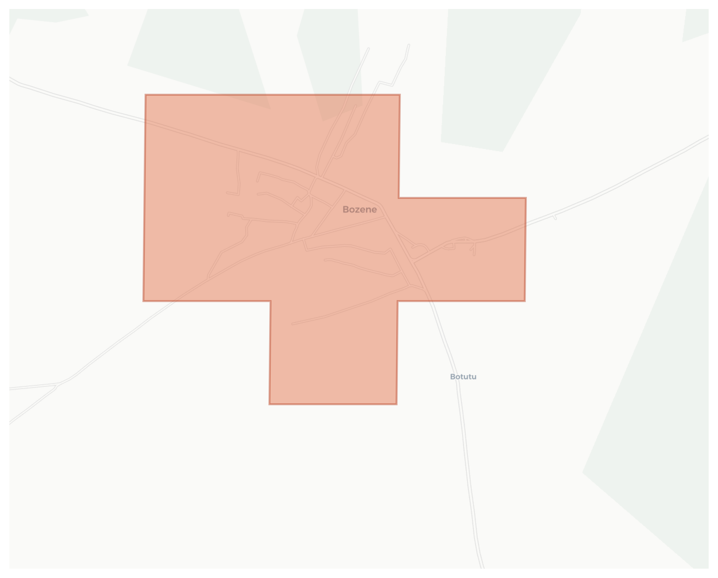 Bozene geographic map