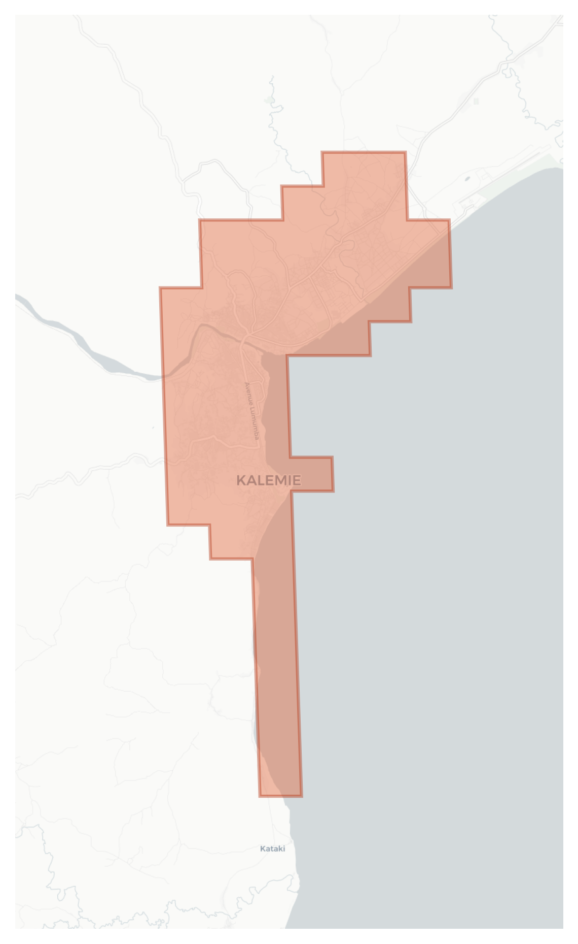 Kalemie geographic map
