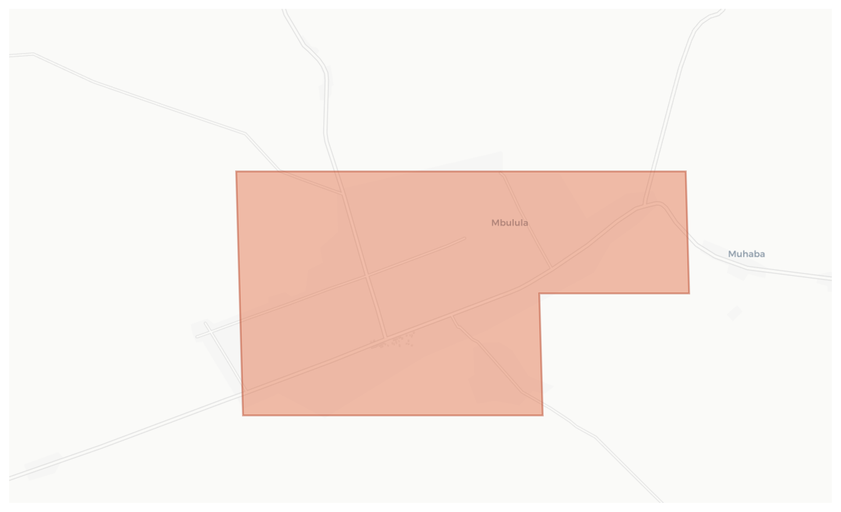 Mbulula geographic map