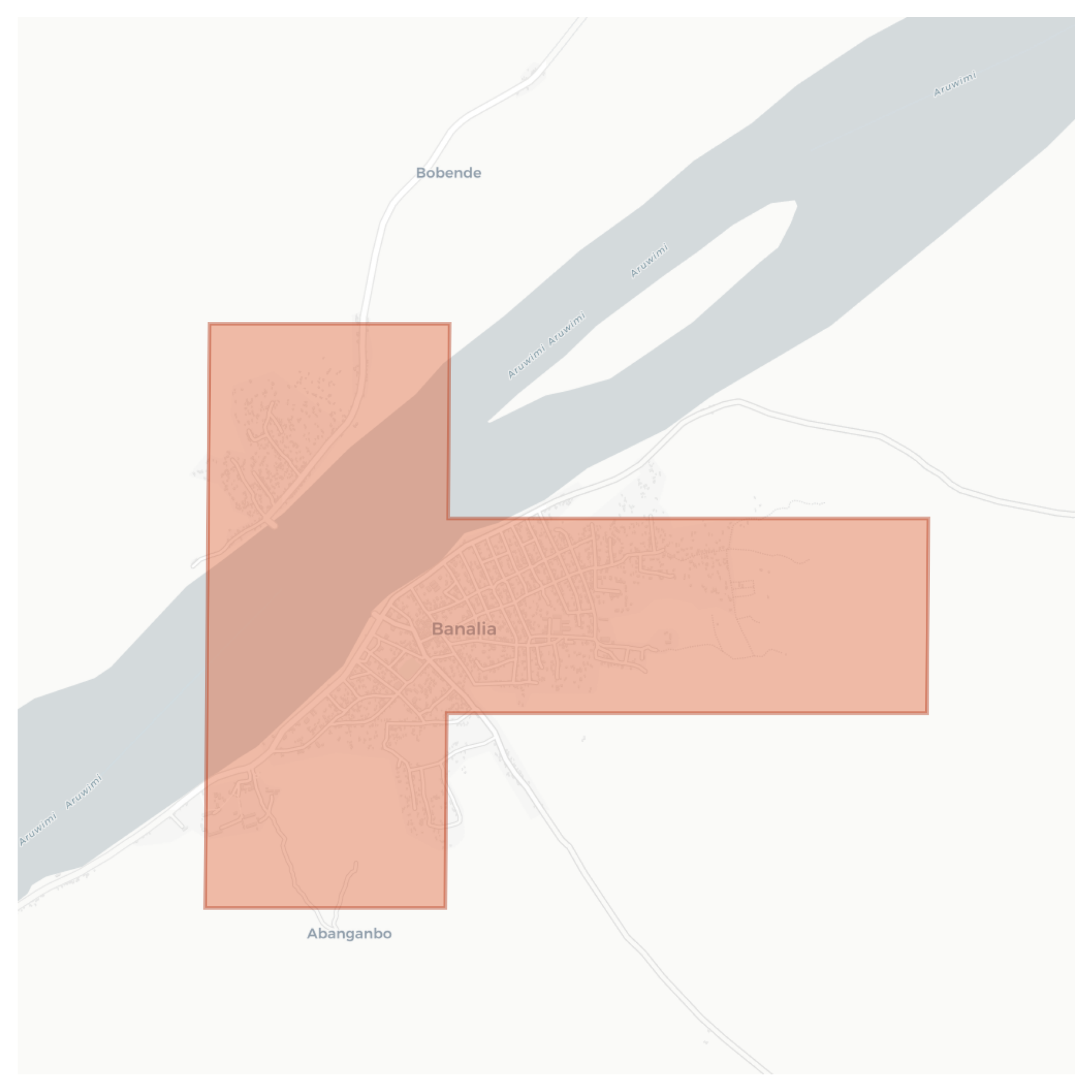 Banalia geographic map