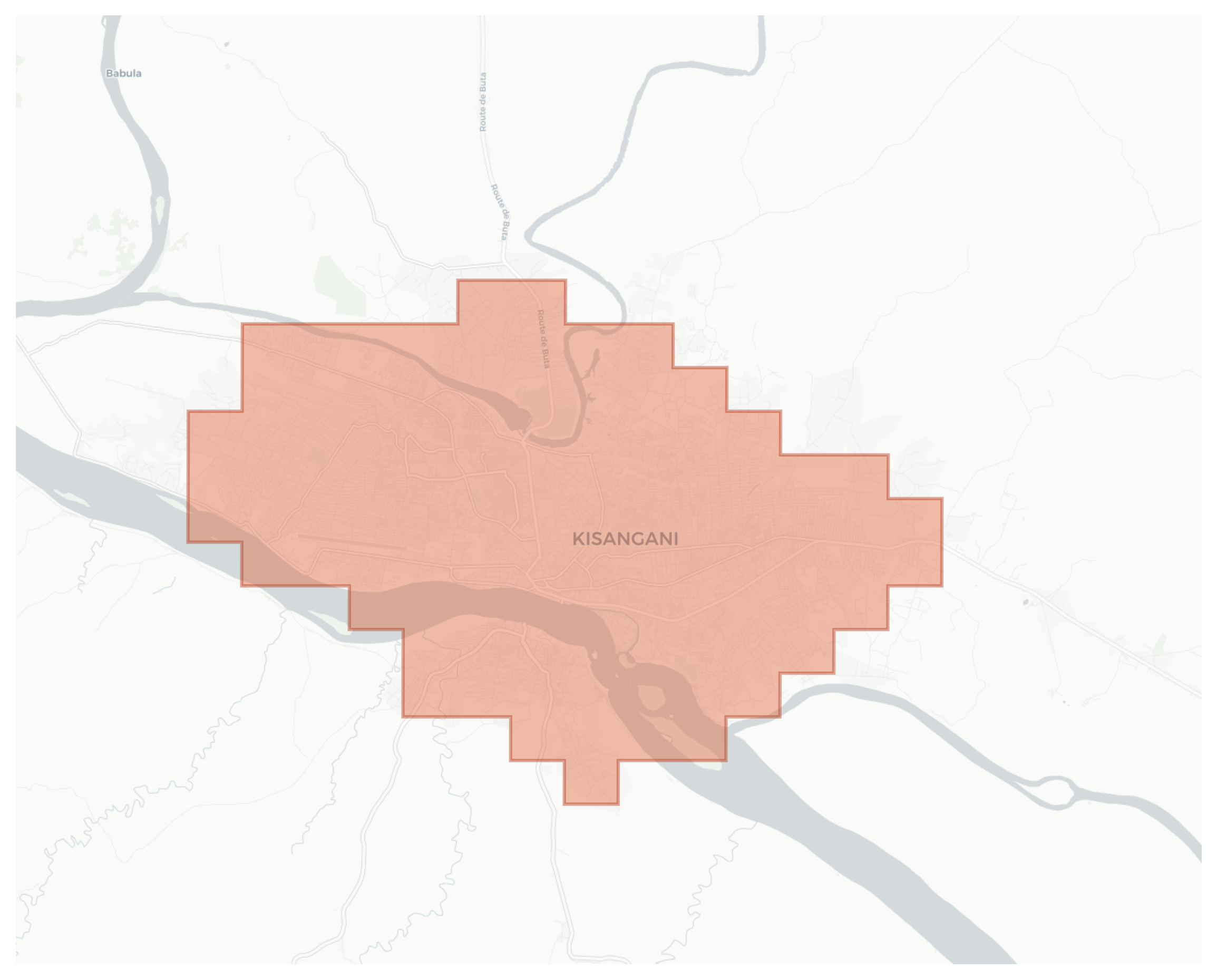 Kisangani geographic map