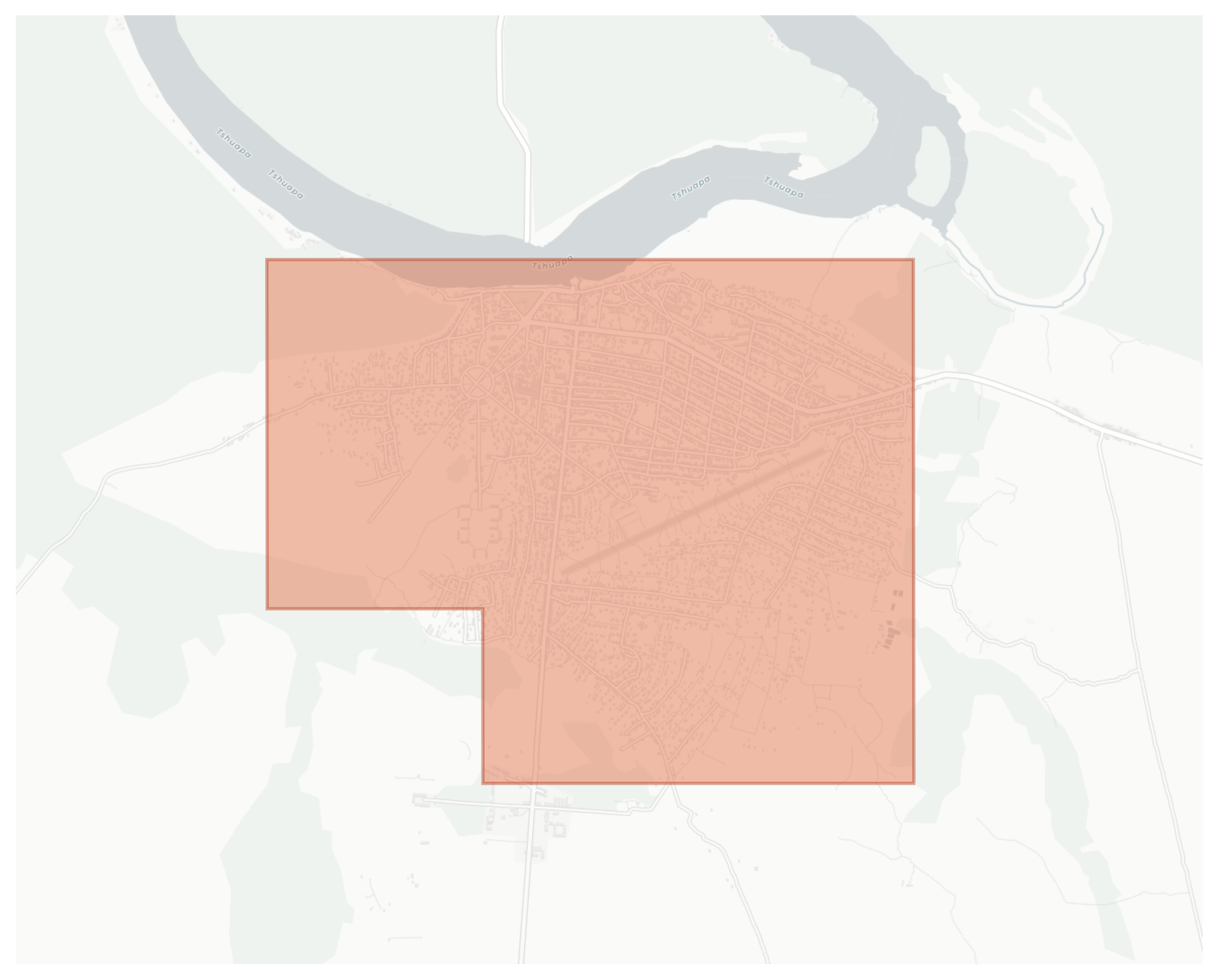 Boende geographic map