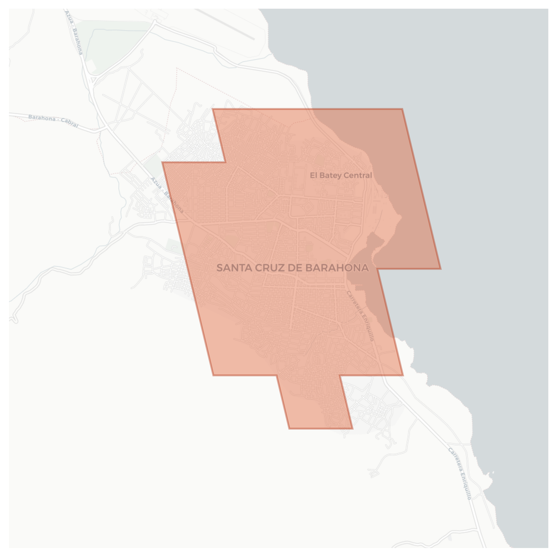 Santa Cruz de Barahona geographic map