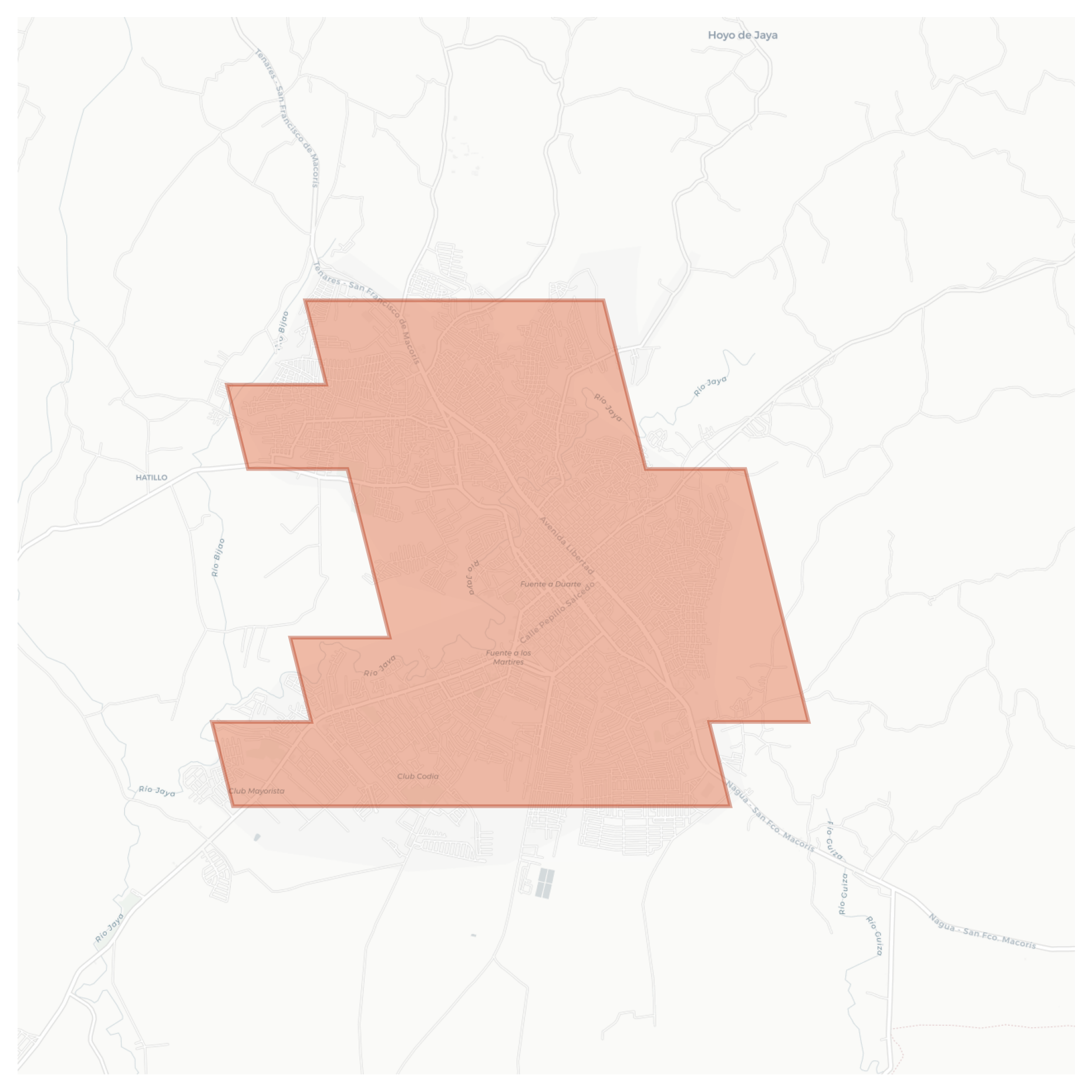 San Francisco de Macorís geographic map