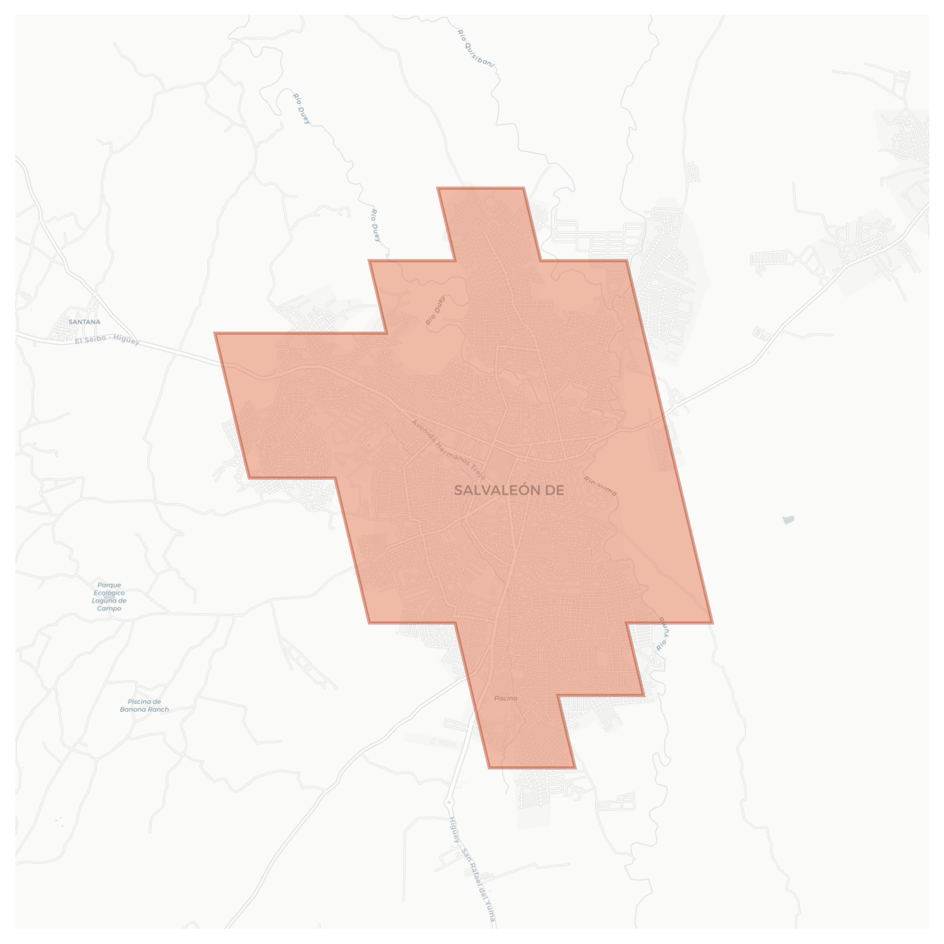 Salvaleón de Higüey geographic map