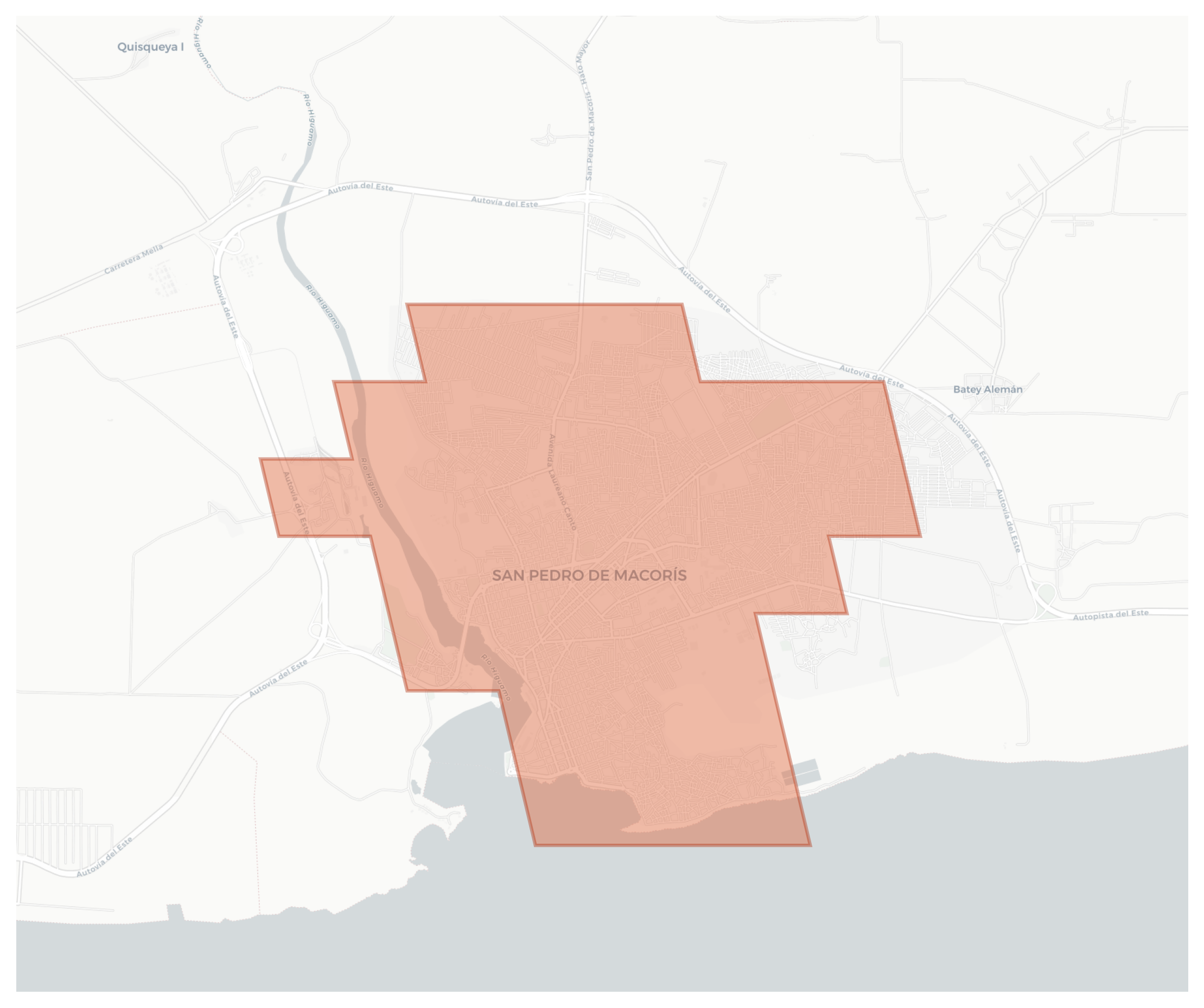 San Pedro de Macorís geographic map
