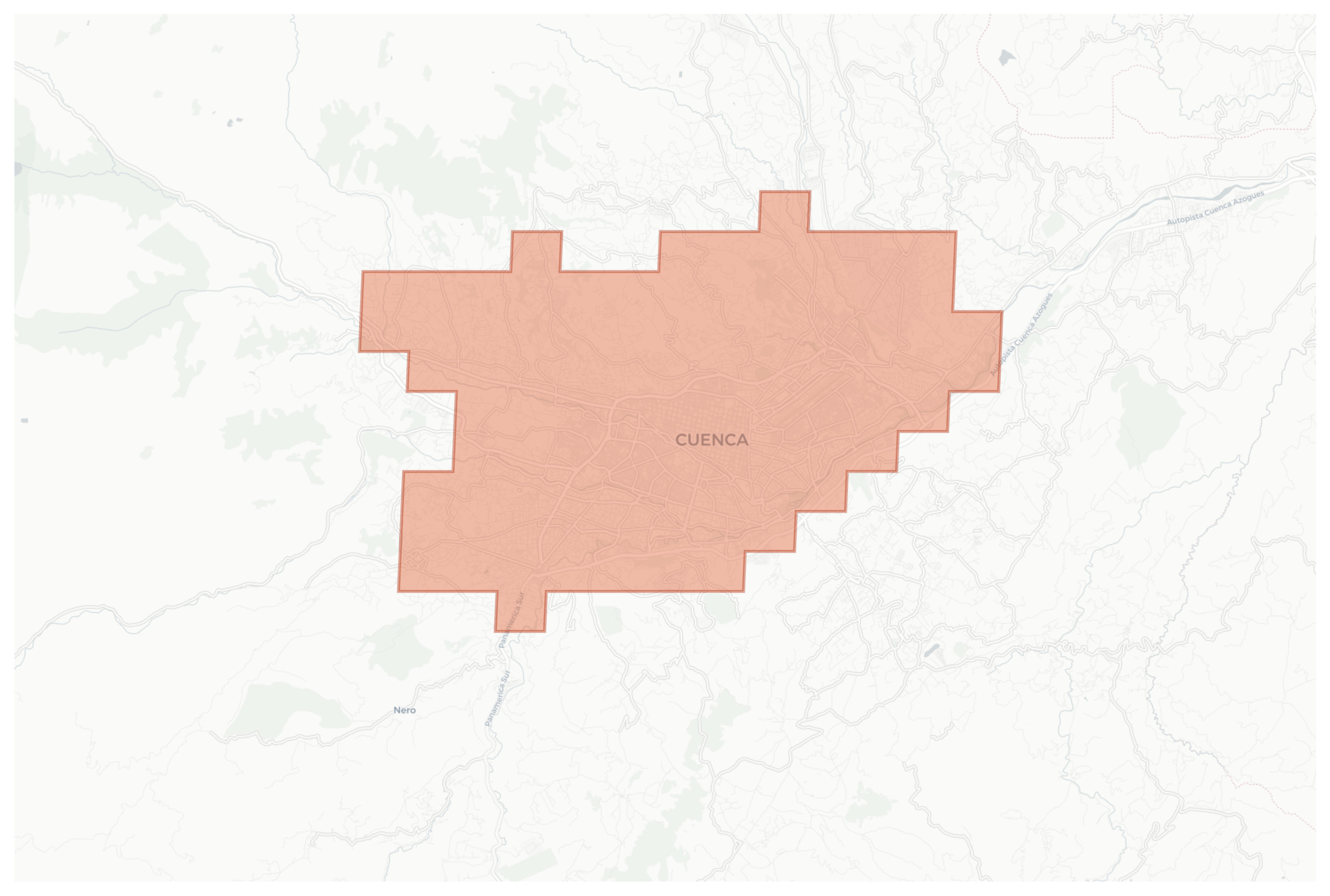 Cuenca geographic map