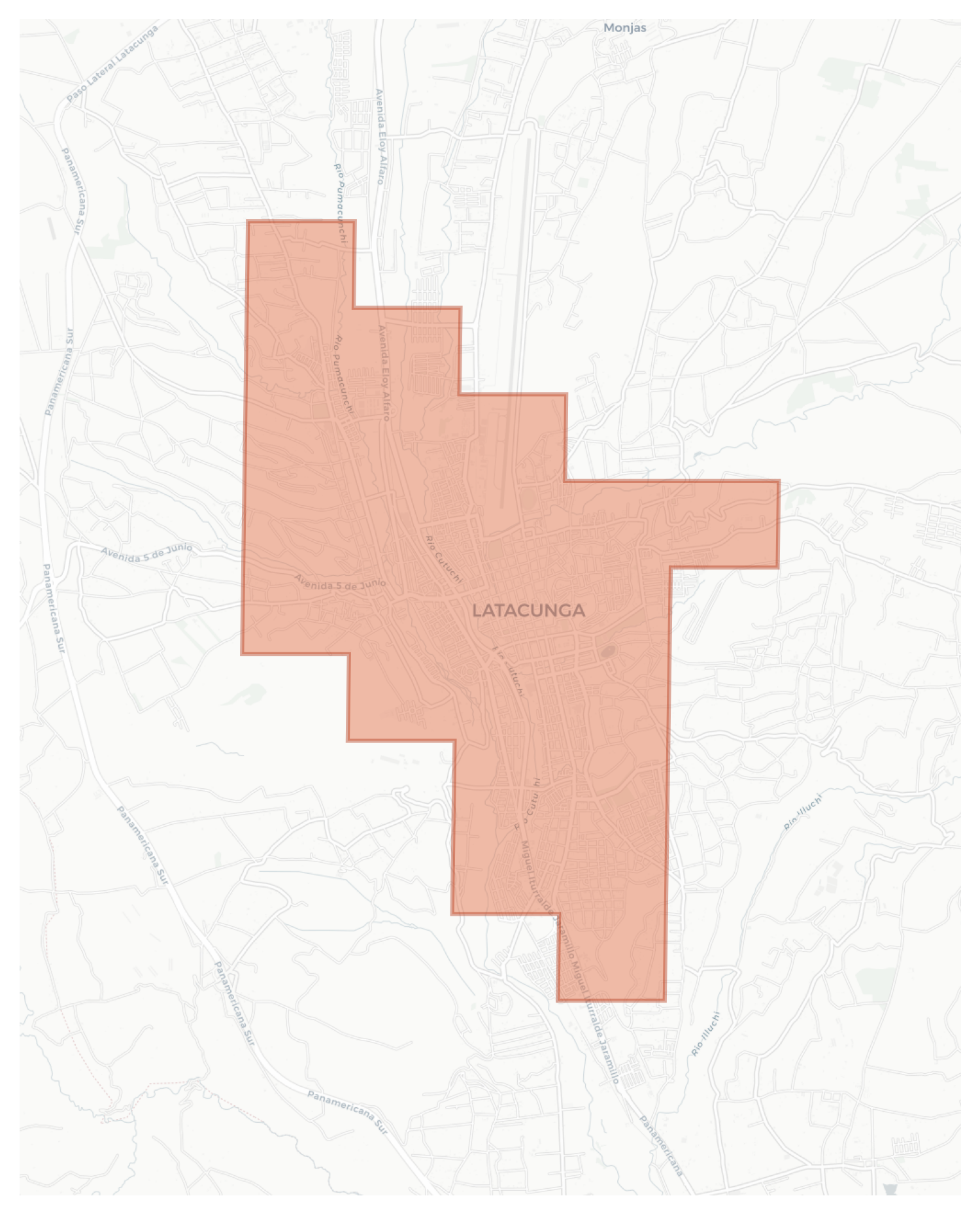 Latacunga geographic map