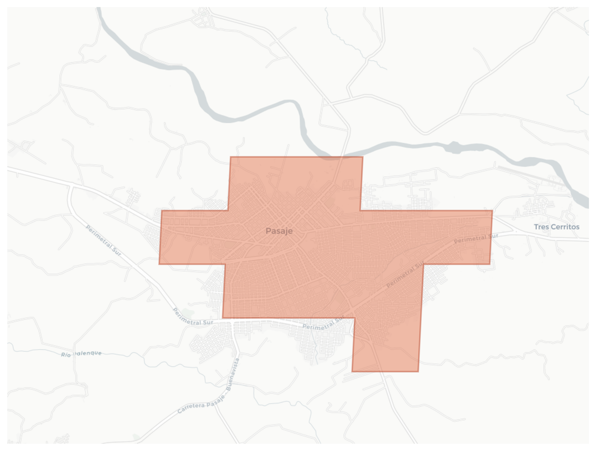Pasaje geographic map