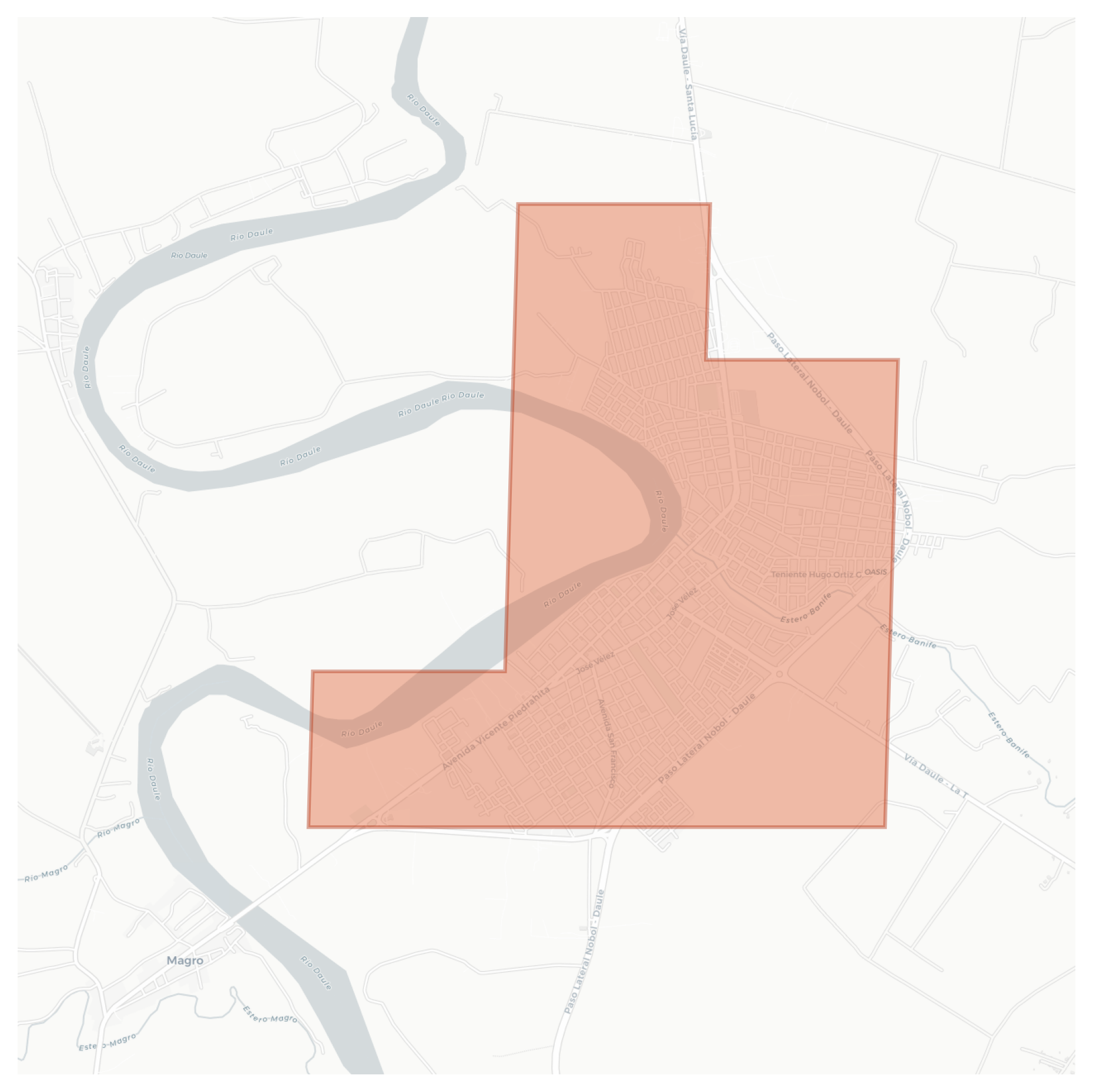 Daule geographic map