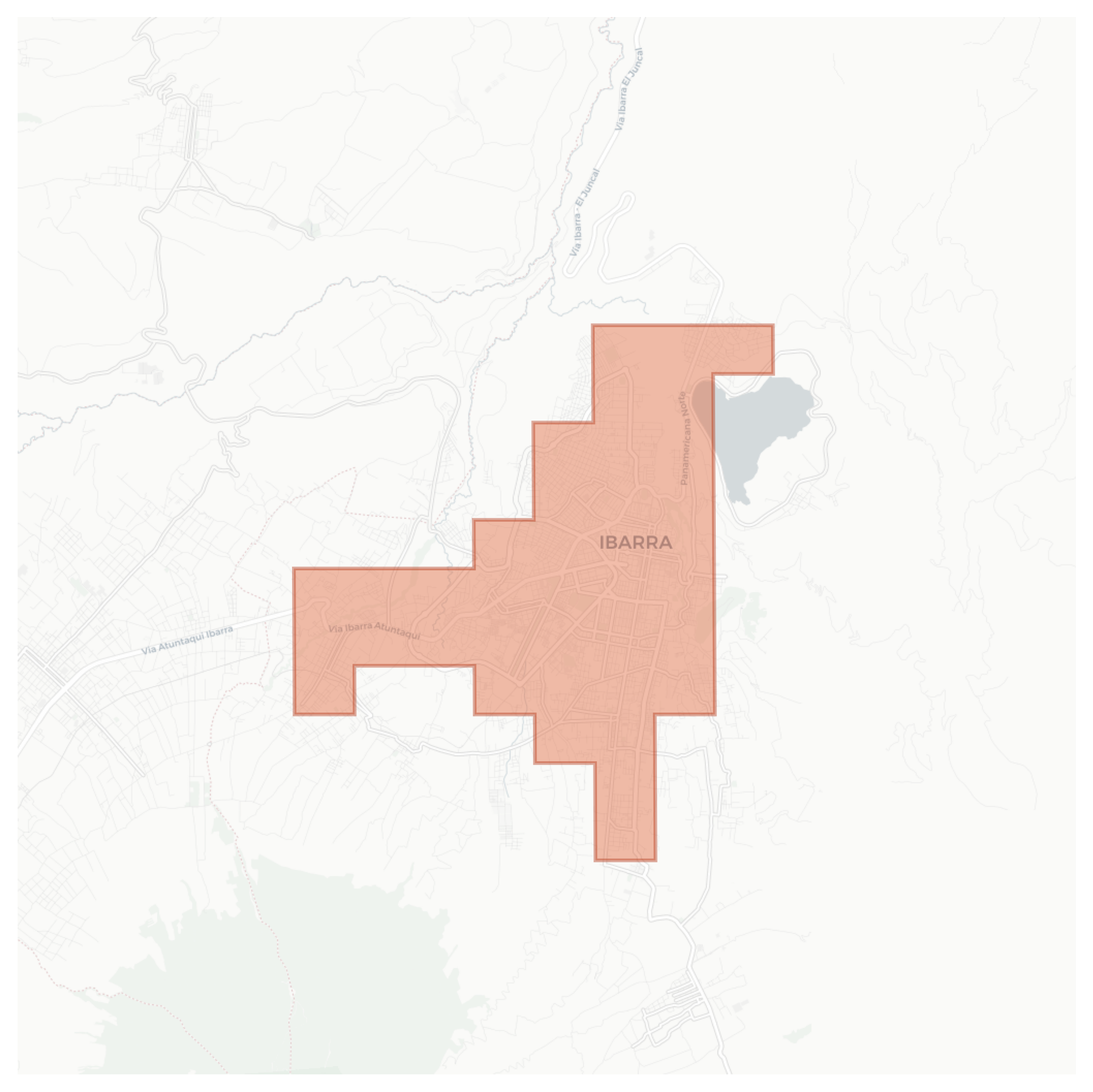 Ibarra geographic map