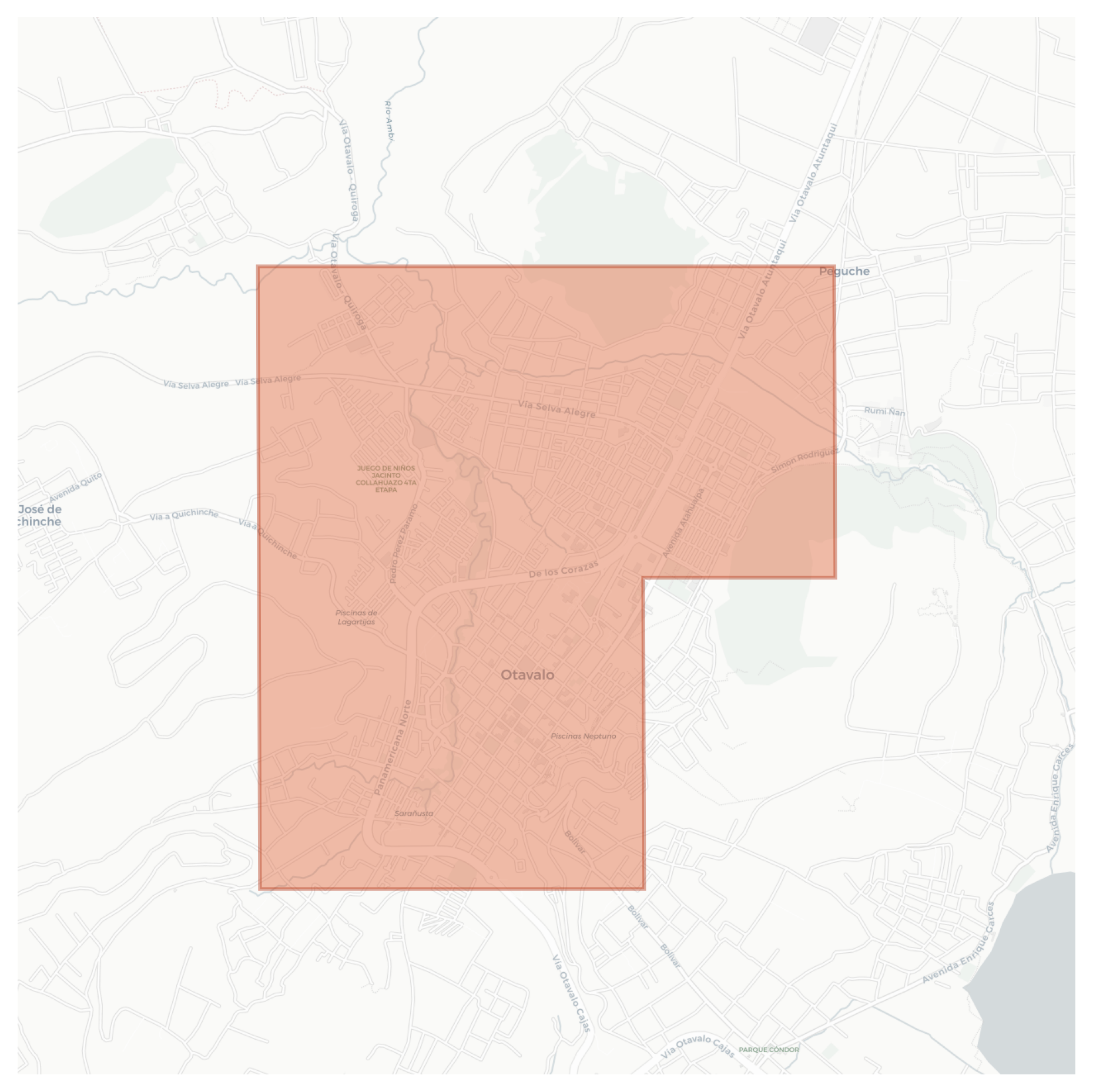 Otavalo geographic map