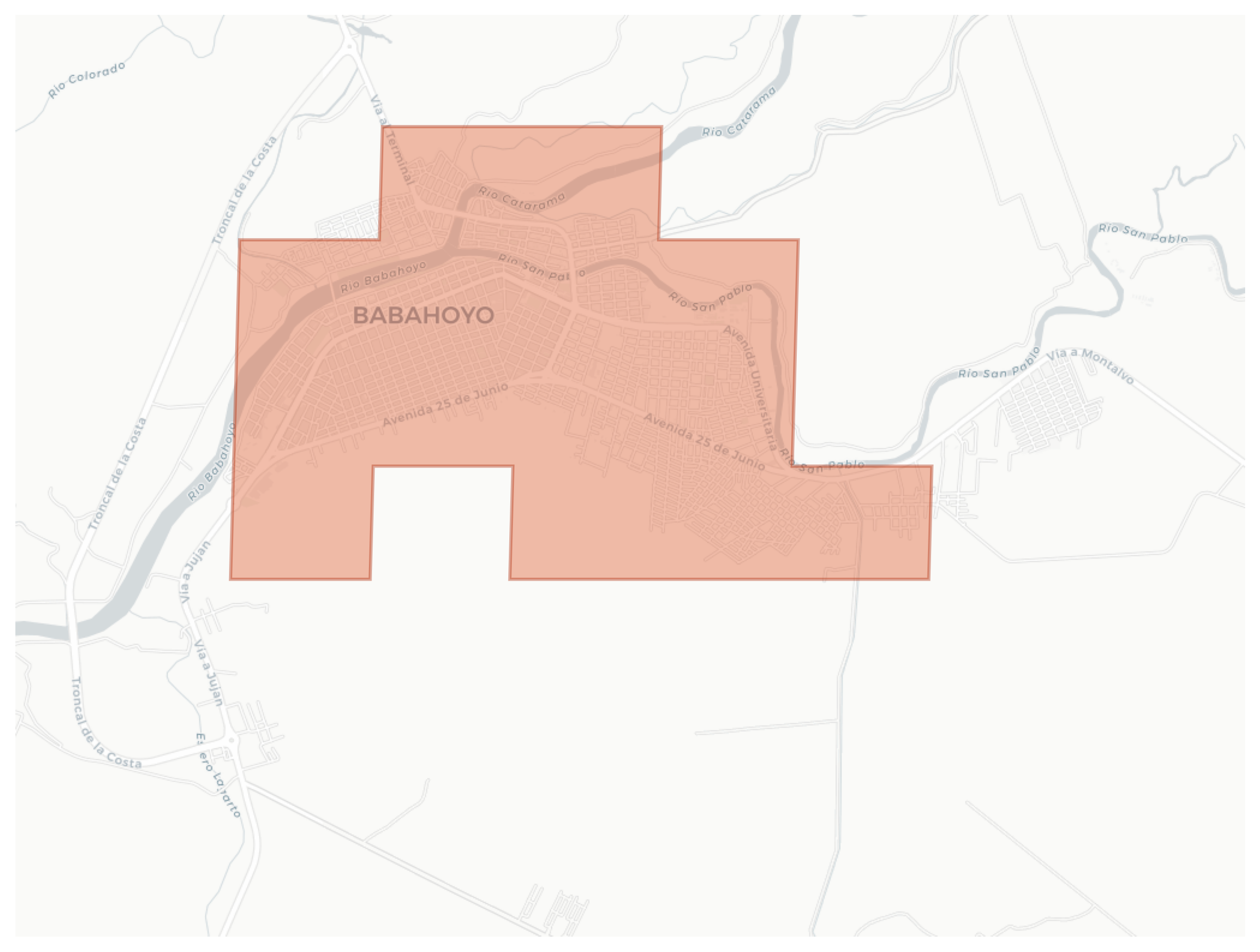 Babahoyo geographic map