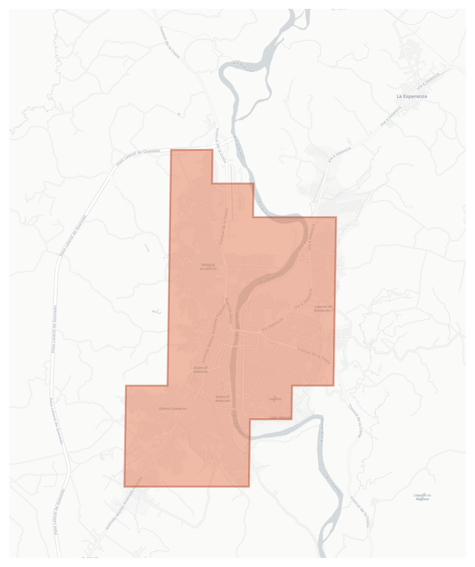 Quevedo geographic map