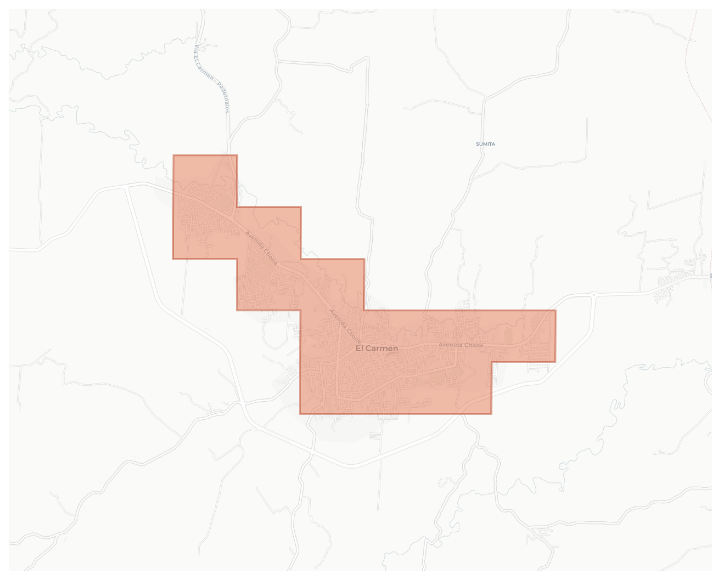 El Carmen geographic map