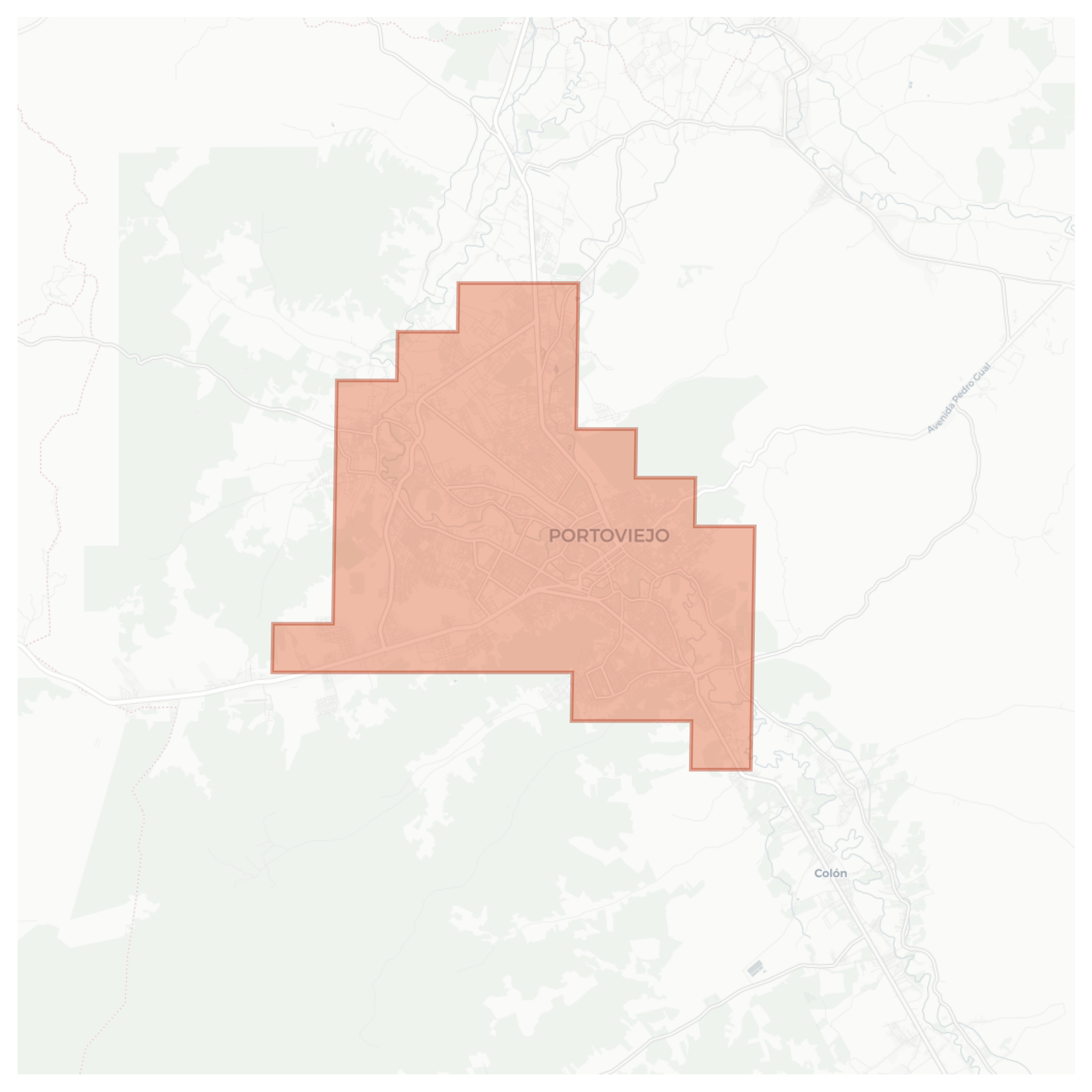 Portoviejo geographic map