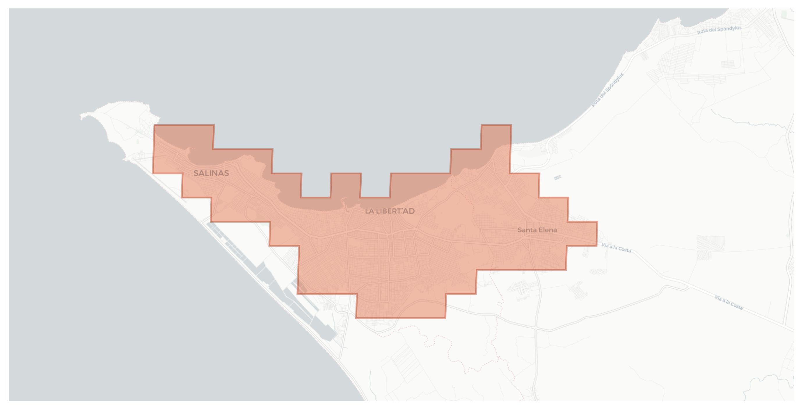Salinas [Santa Elena] geographic map