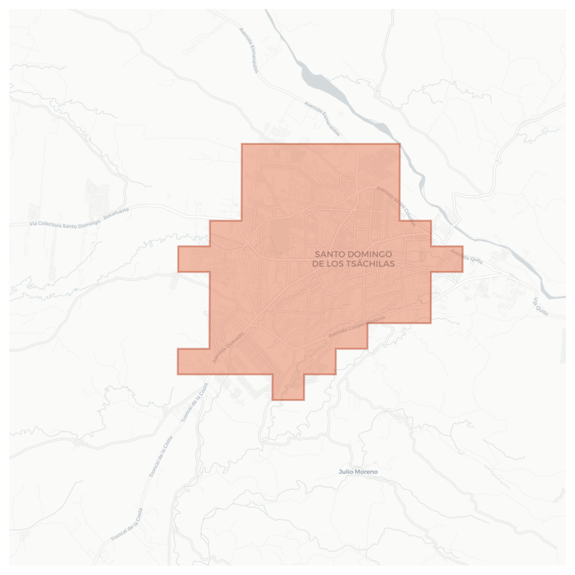 Santo Domingo de los Tsachilas geographic map