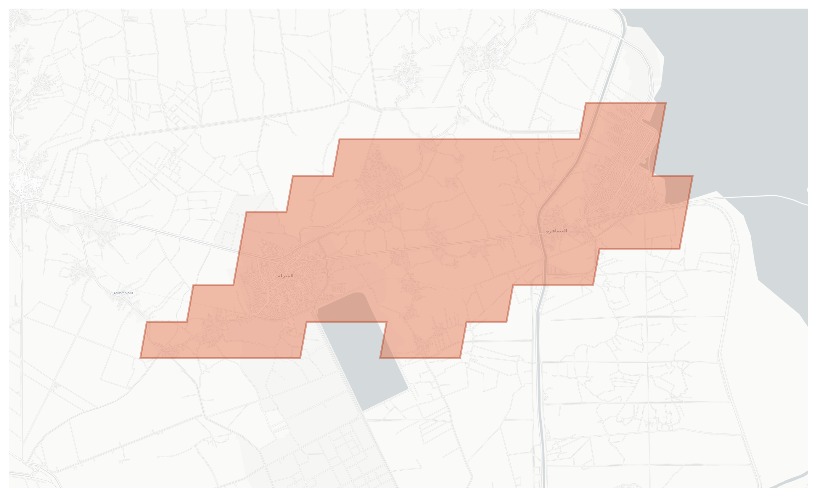 Al-Asafra geographic map