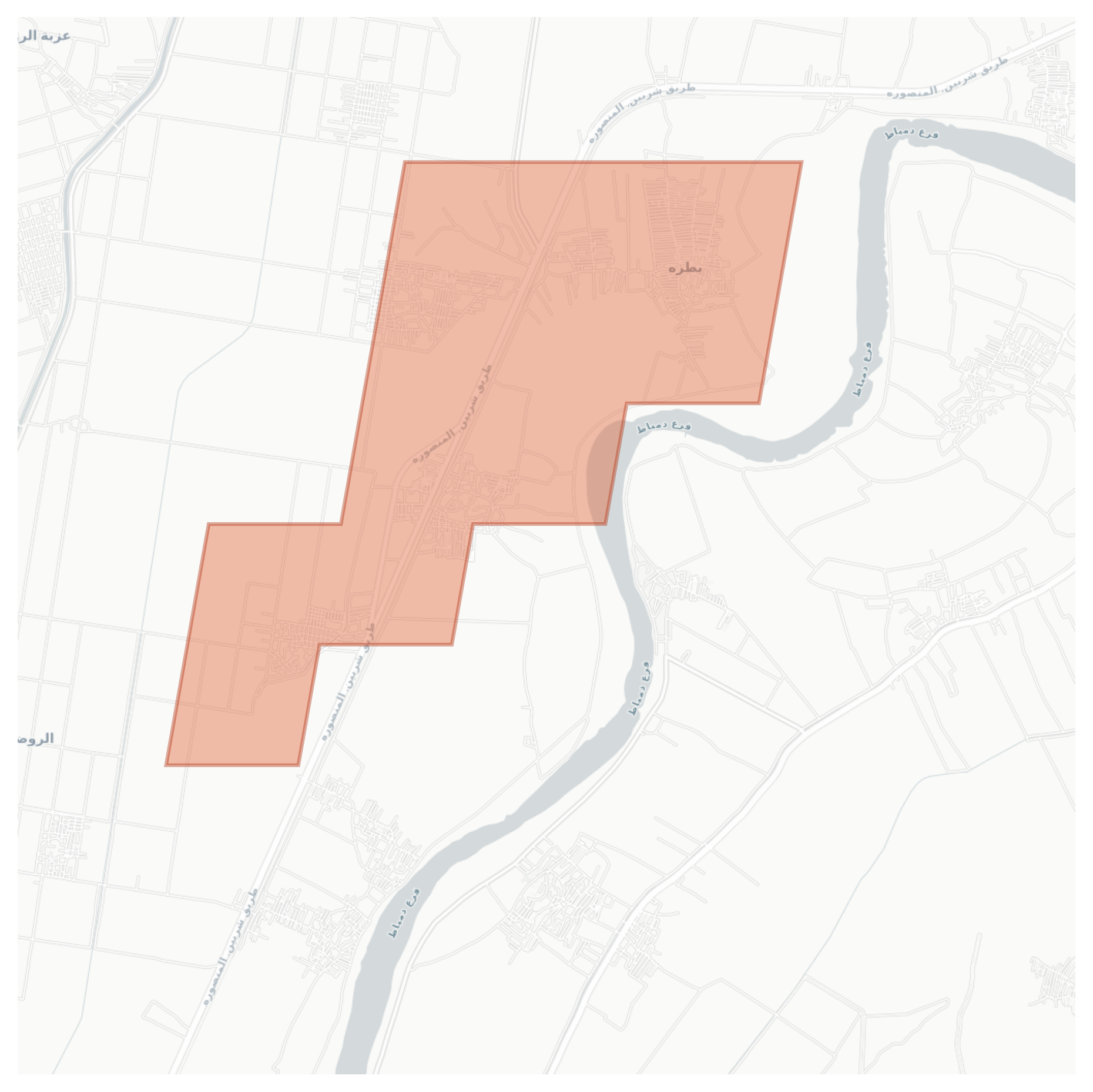 بطره geographic map