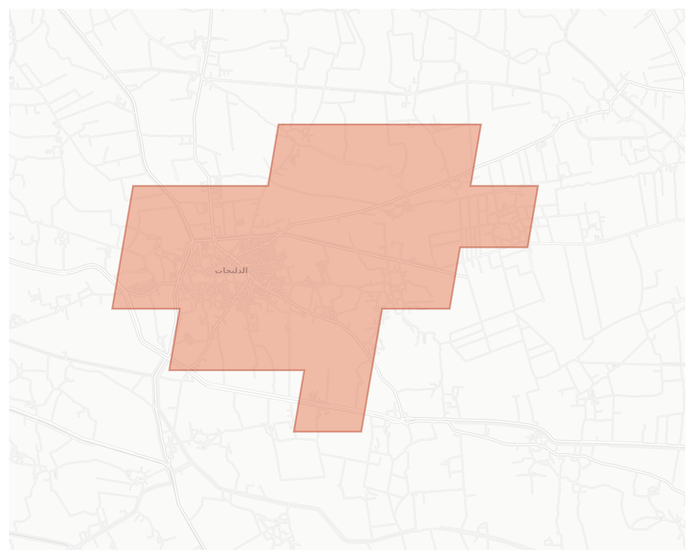 Delingat geographic map