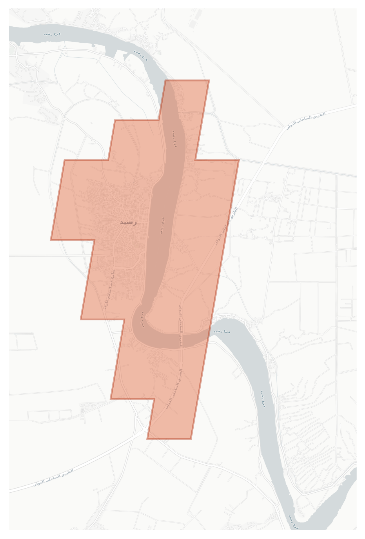 Rosetta geographic map