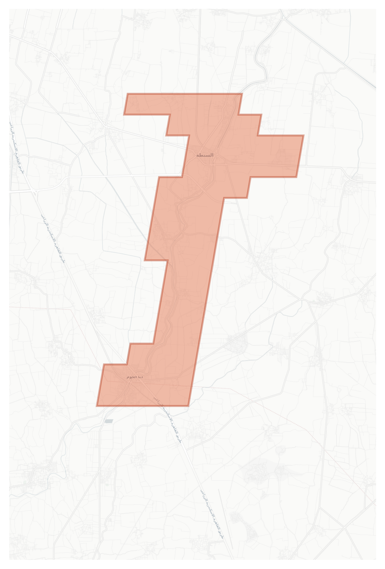 Al-Santa geographic map