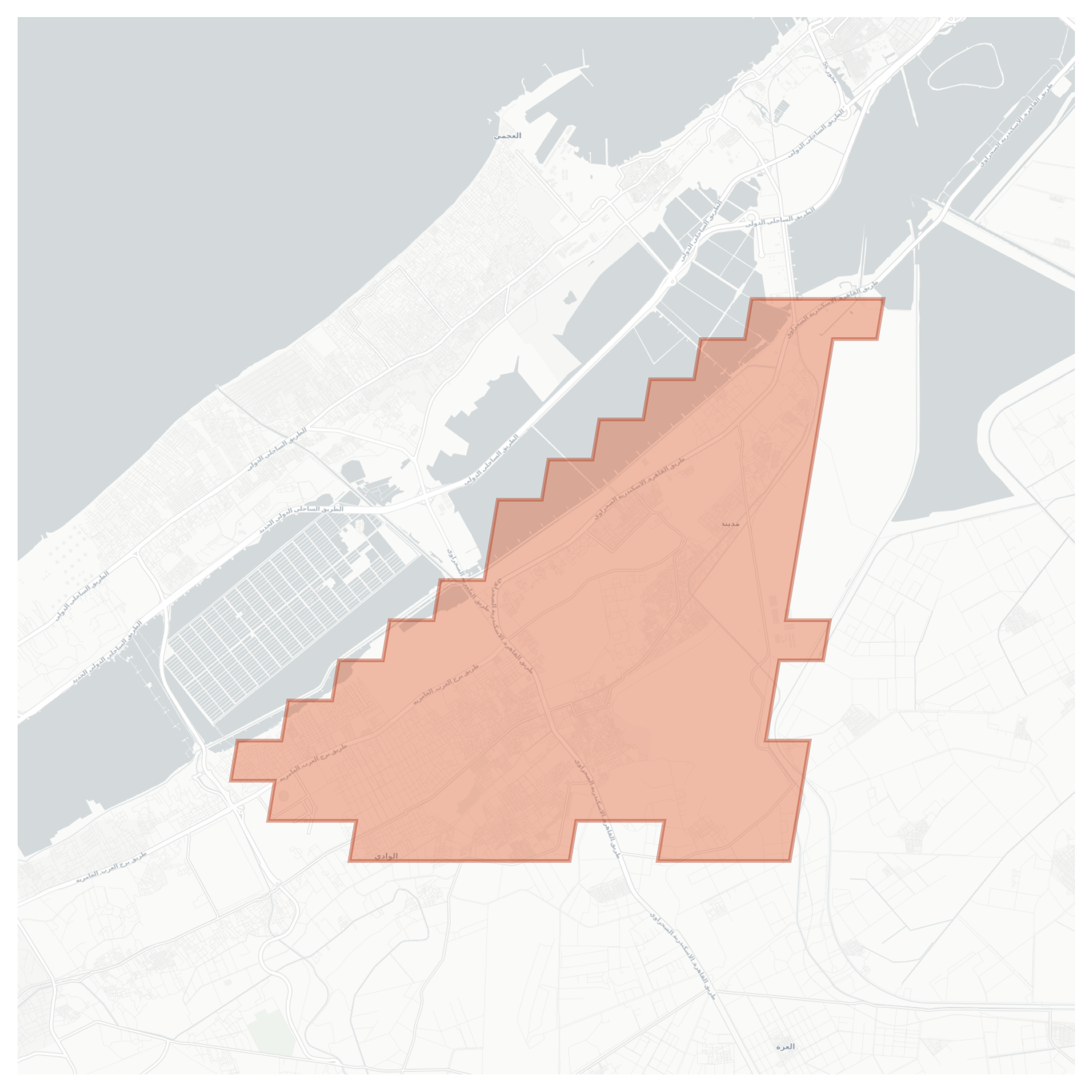 Al Wadi geographic map