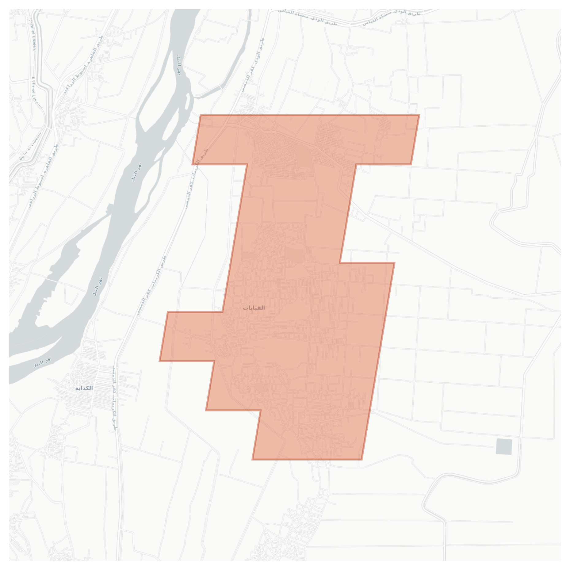 Al-Qobabat geographic map
