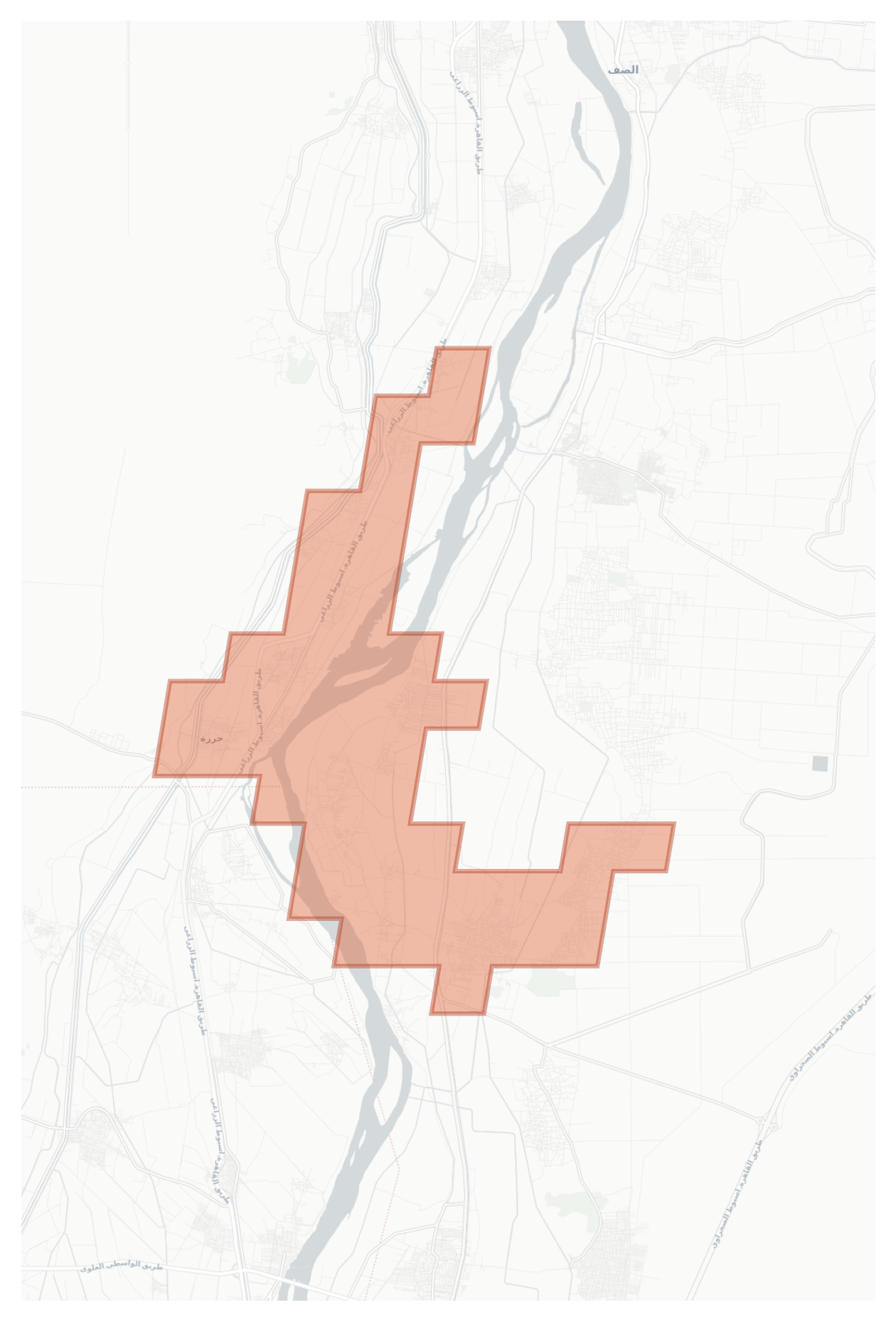 Girza geographic map