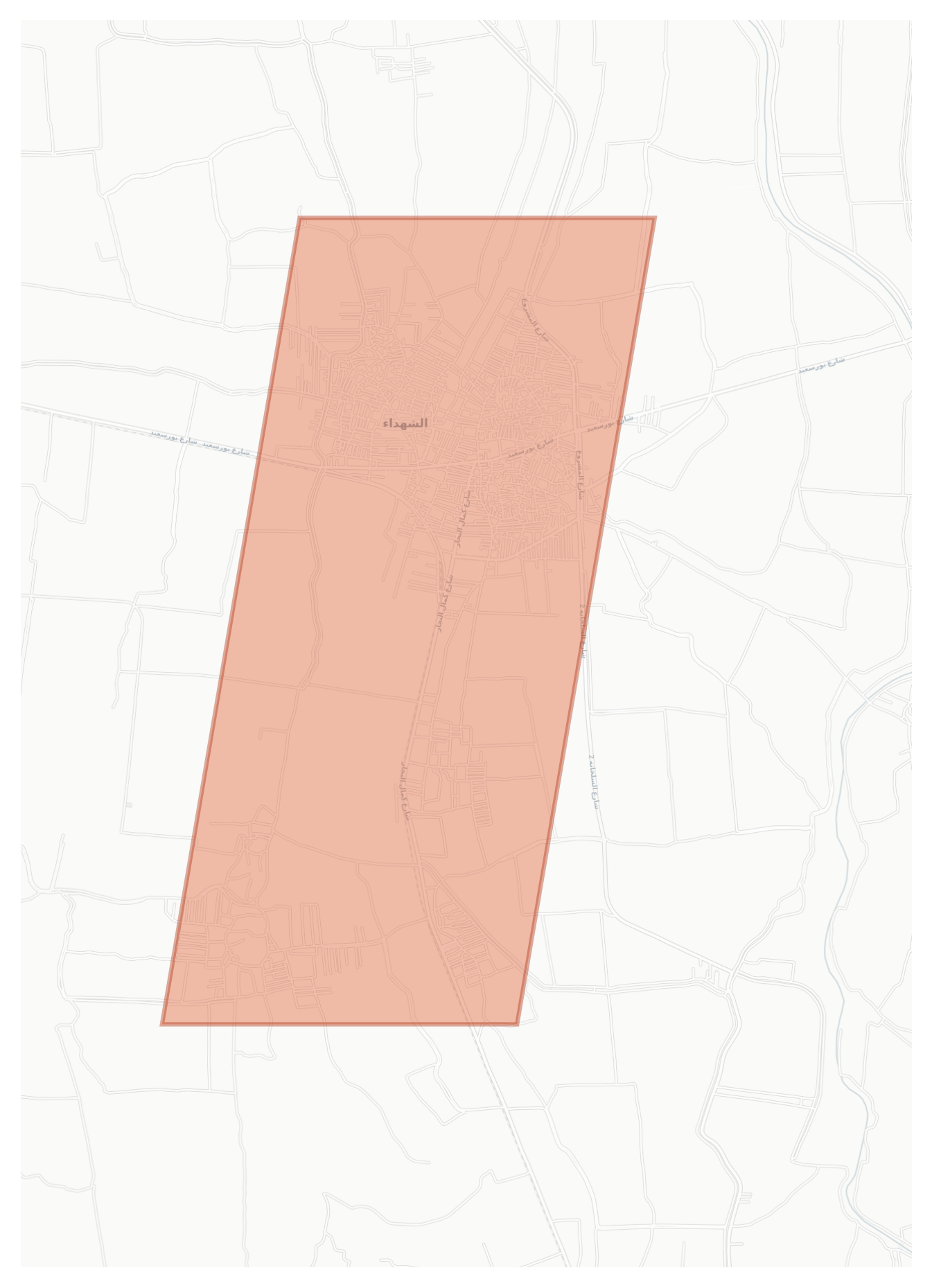 Al Shuhada geographic map