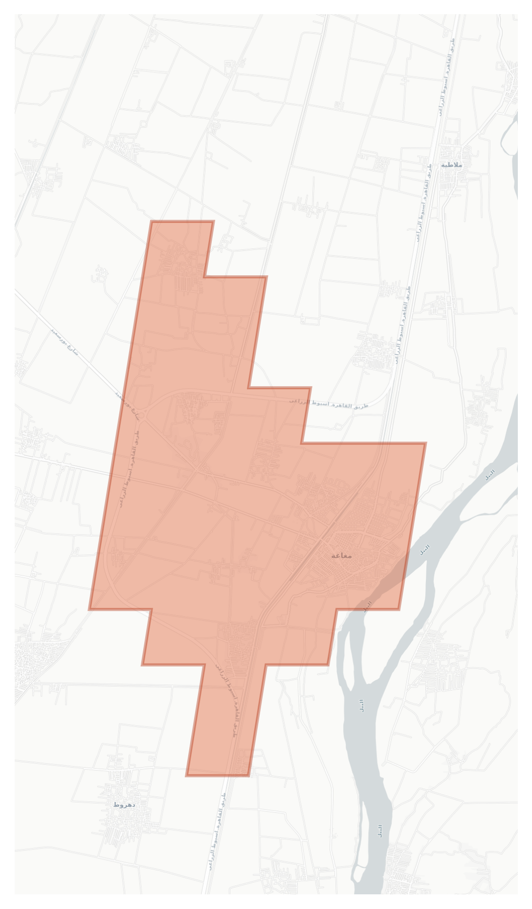 Maghagha geographic map