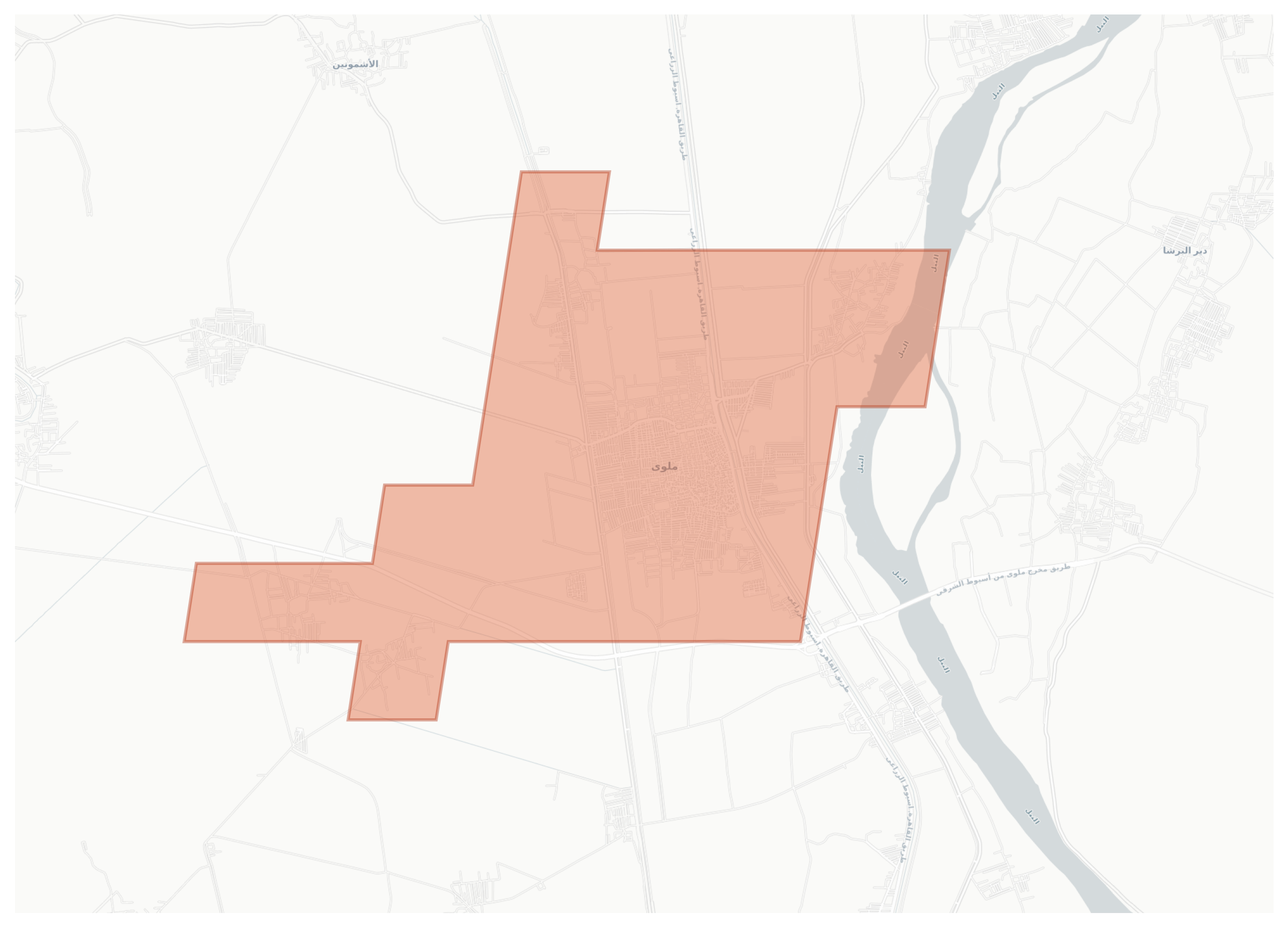 Mallawi geographic map
