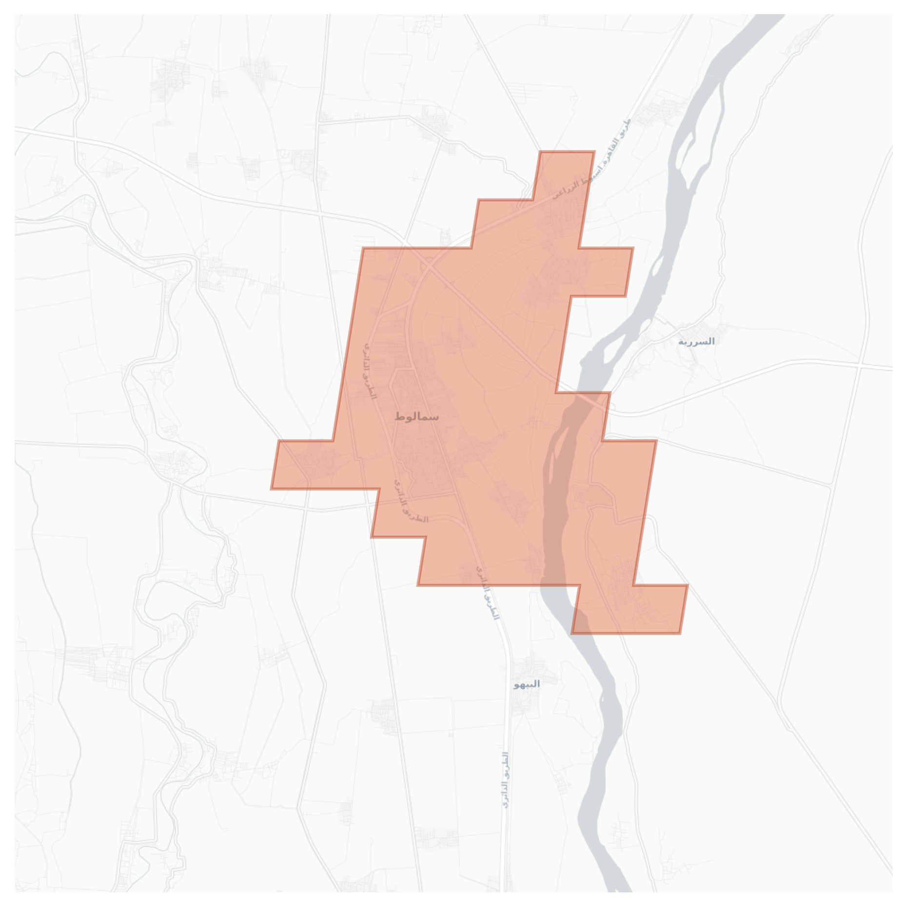 Samalut geographic map
