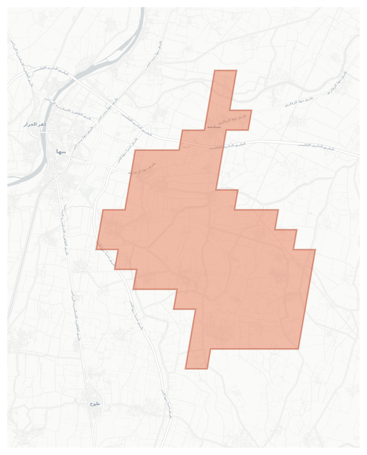 شبلنجة geographic map