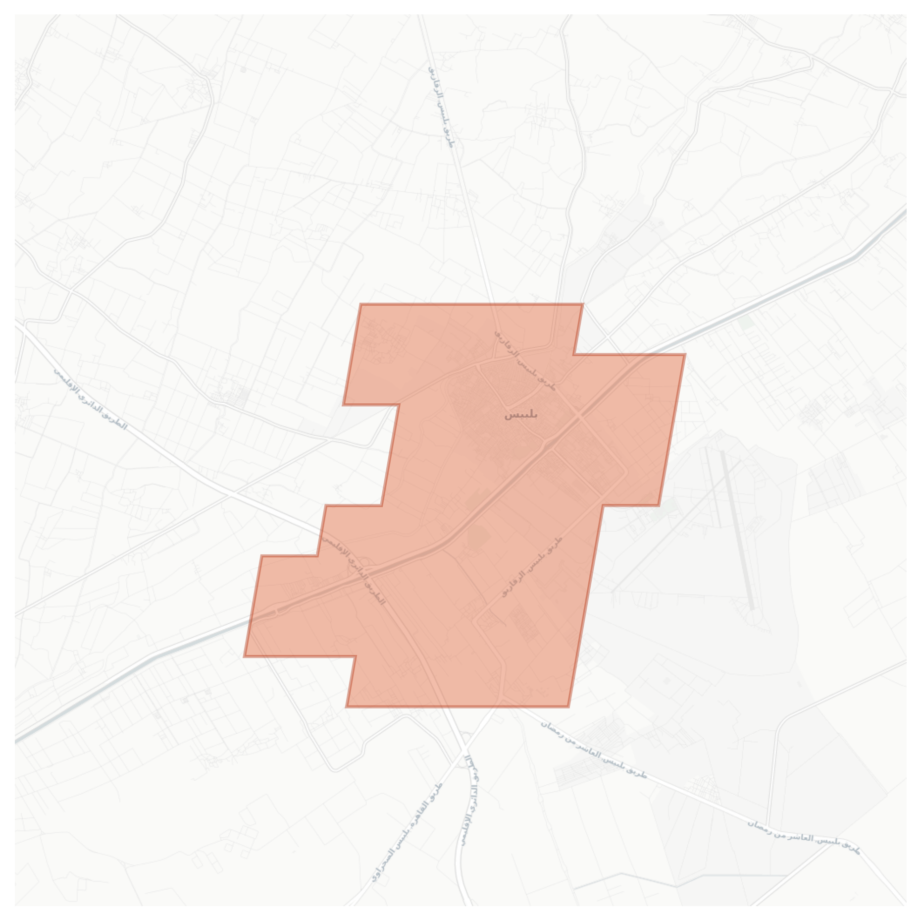 Bilbeis geographic map