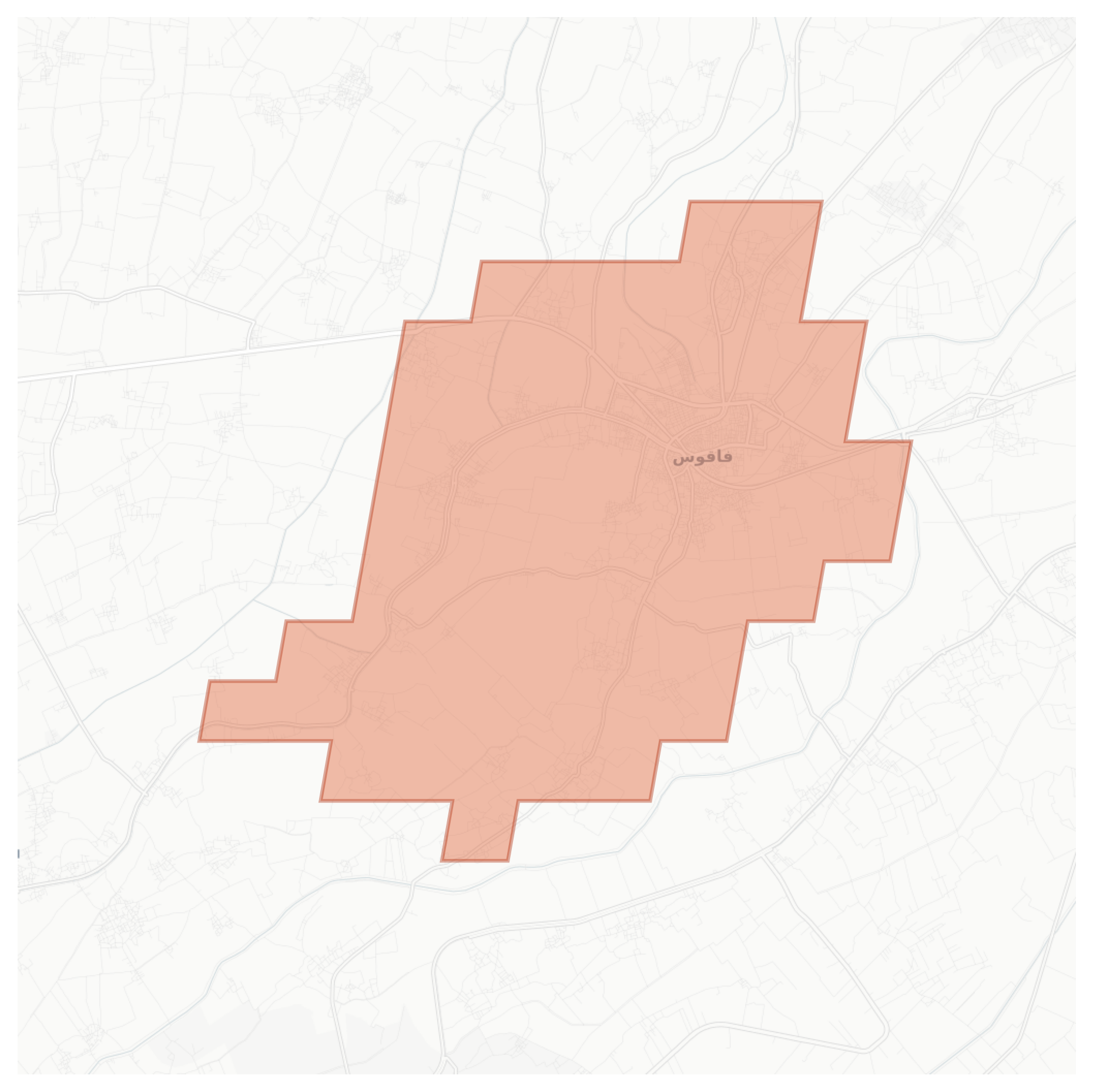 Faqous geographic map