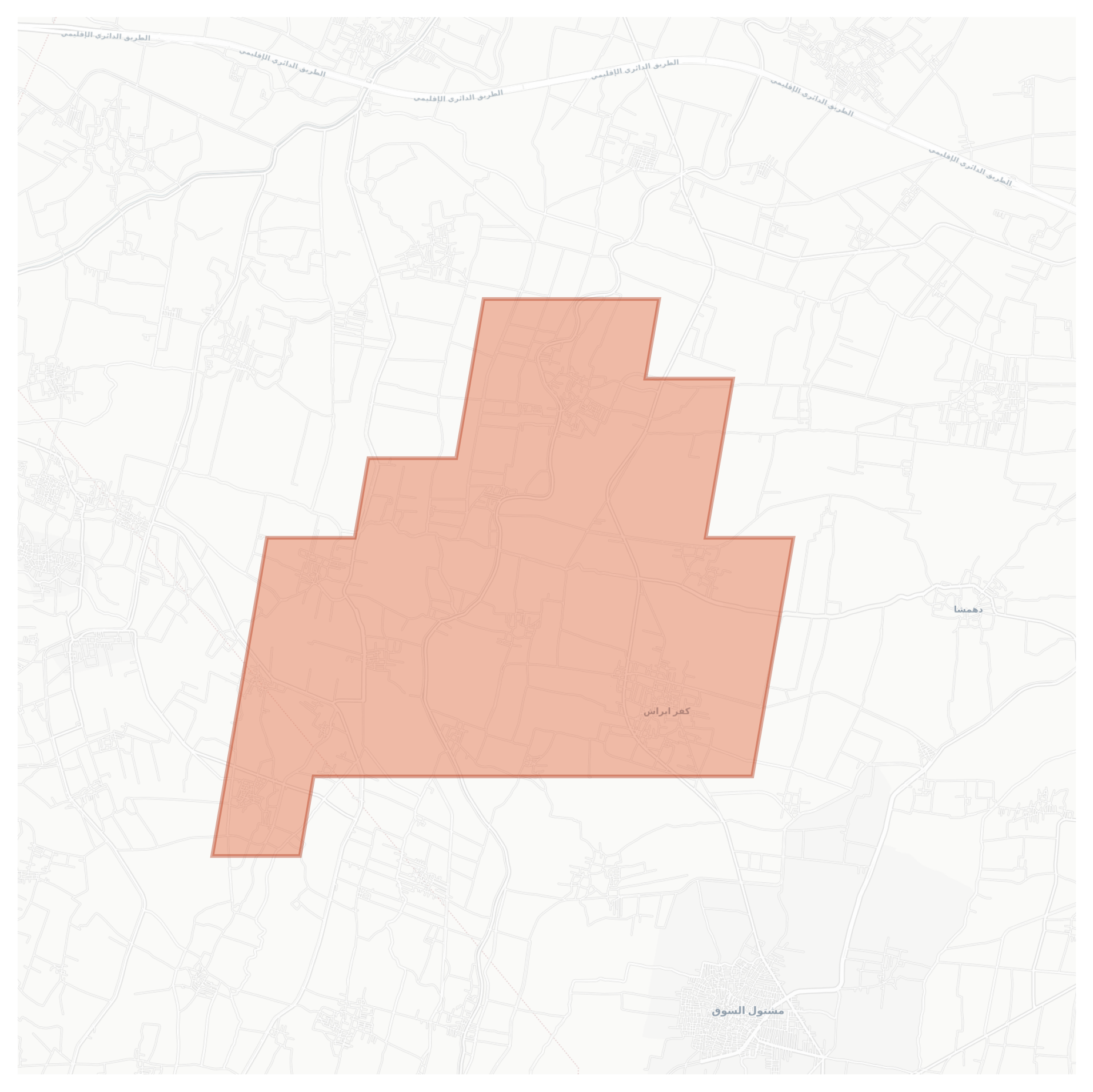 Kafr Ibrash geographic map