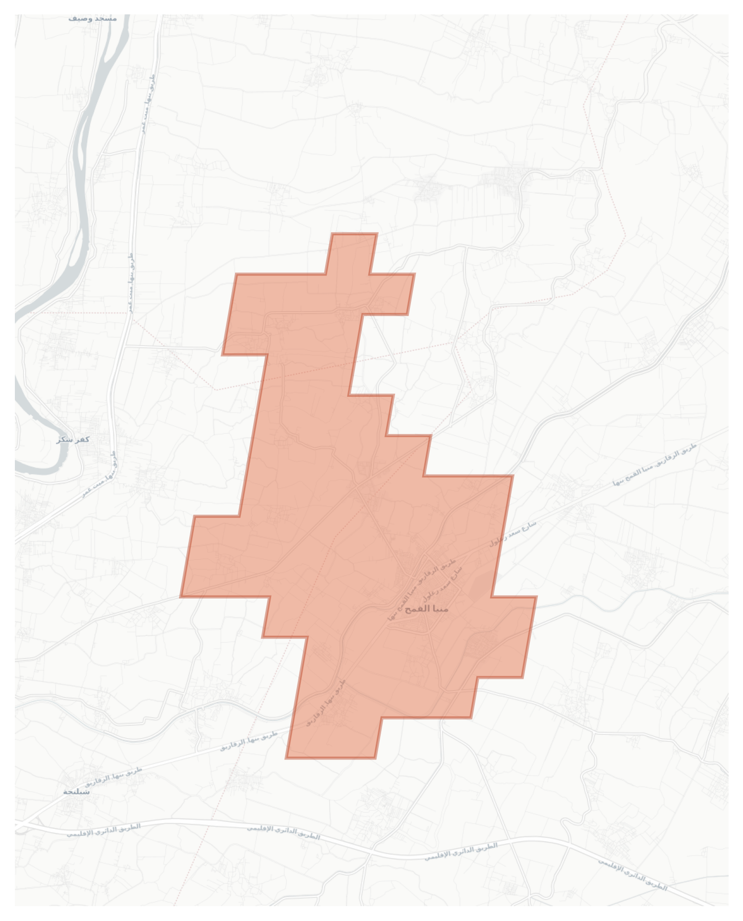 Minya Al-Qamh geographic map