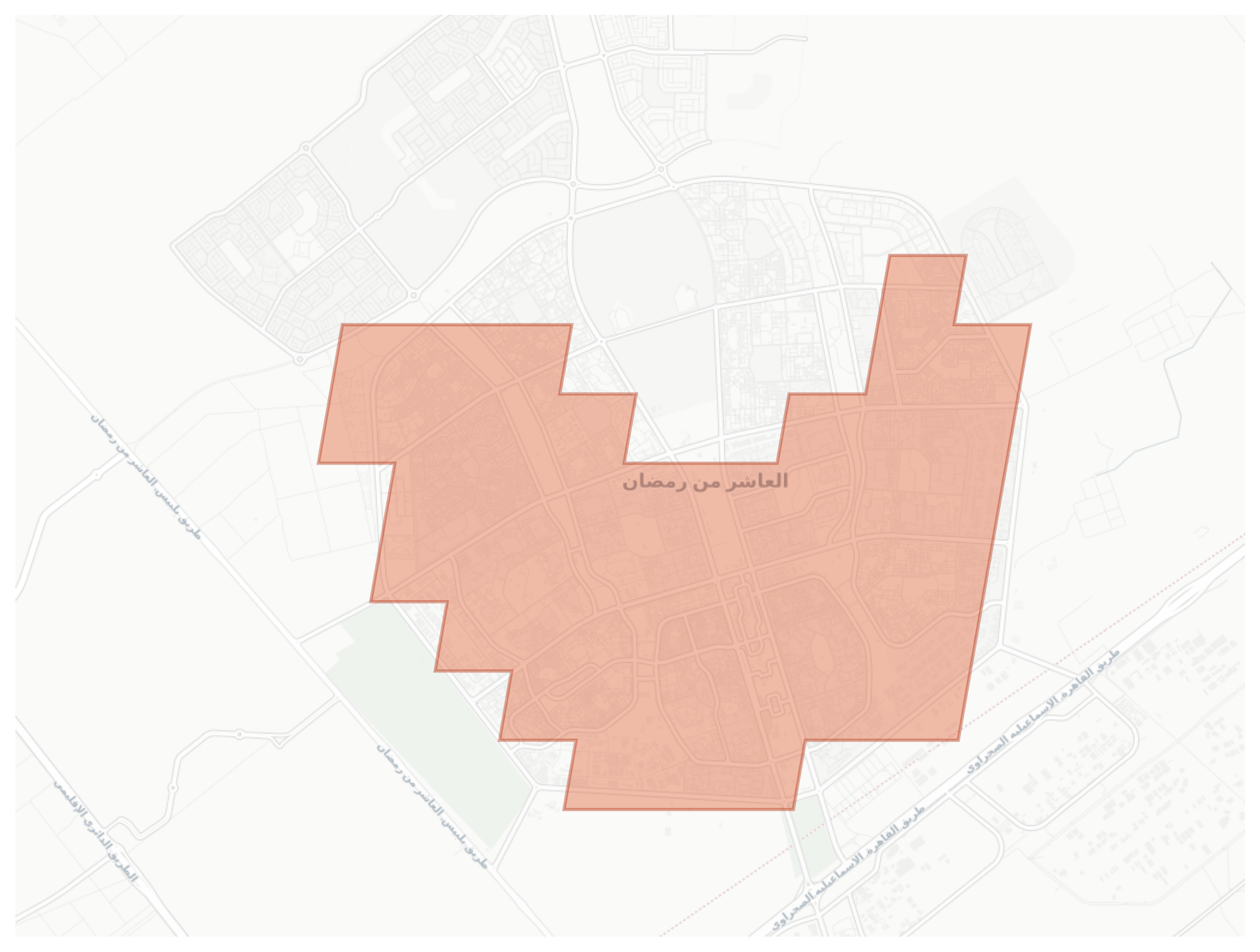 Tenth Of Ramadan geographic map