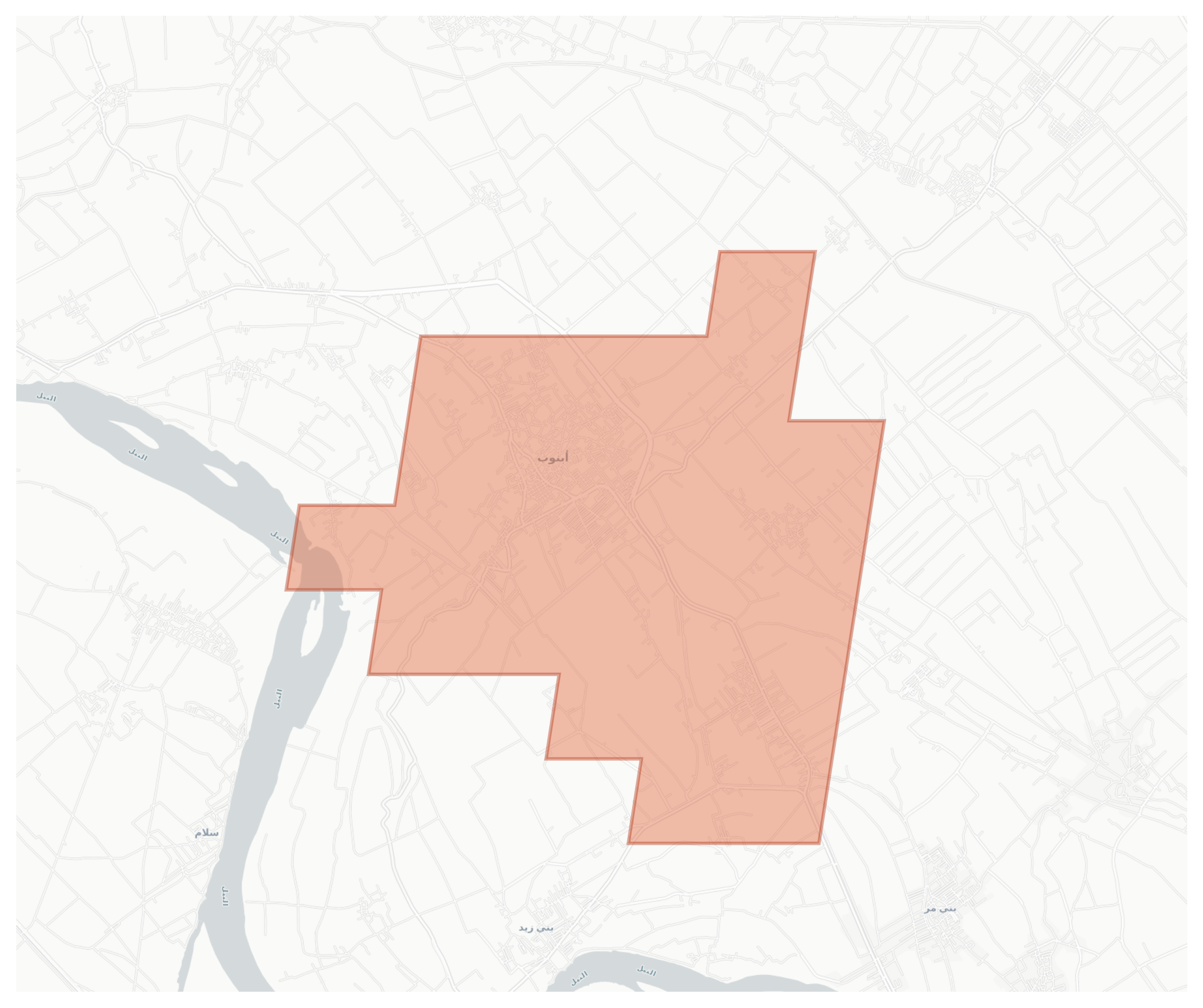 Abnub geographic map