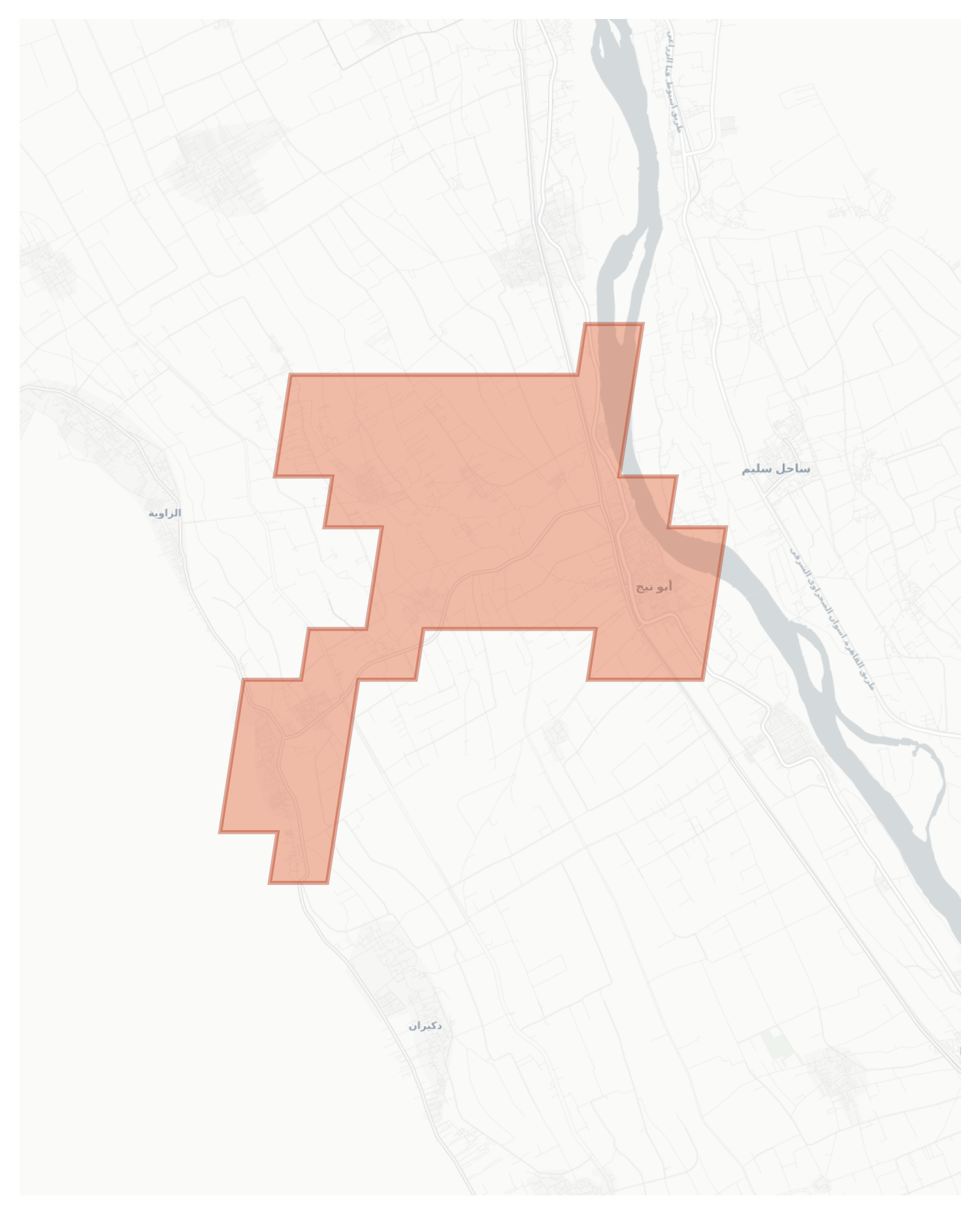 Abu Tig geographic map
