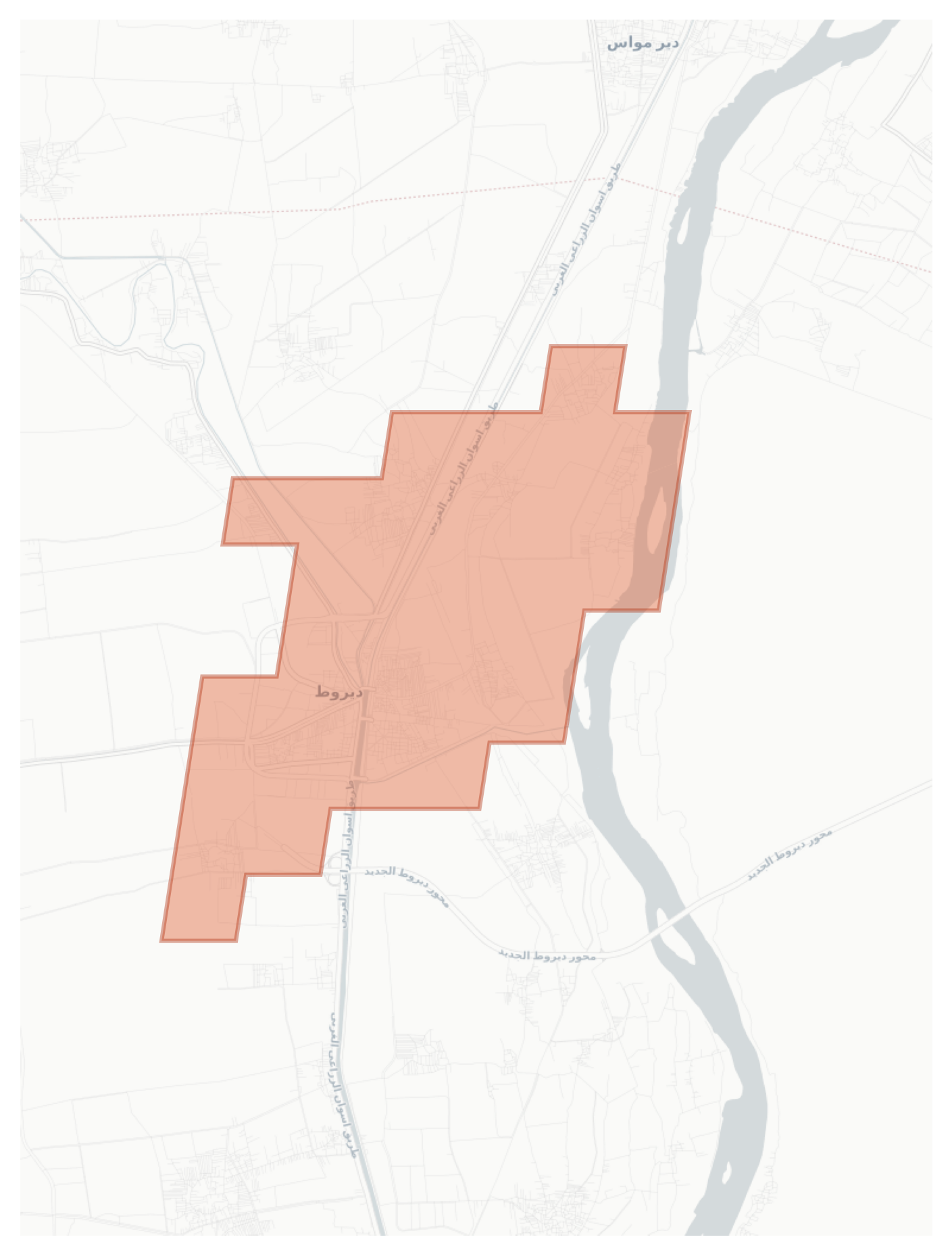 Dairut geographic map