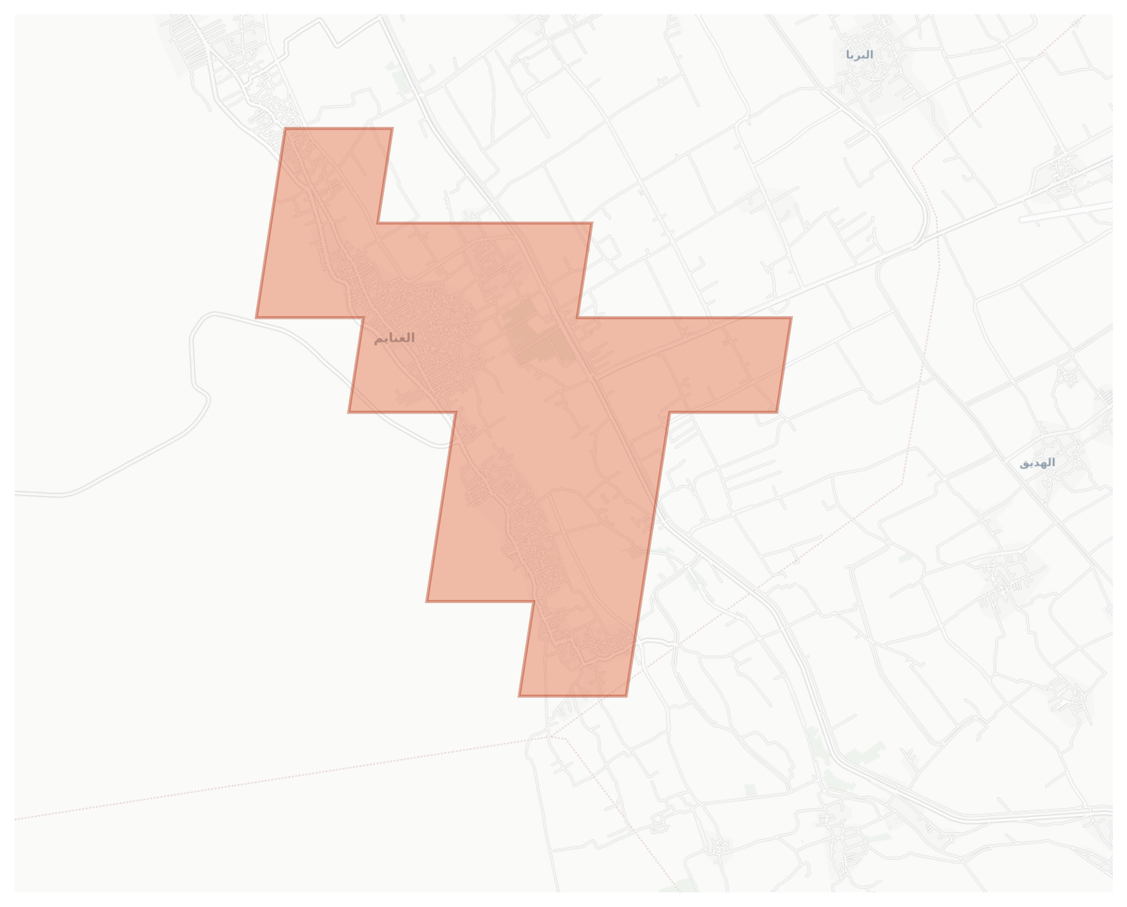 El Ghanayem geographic map