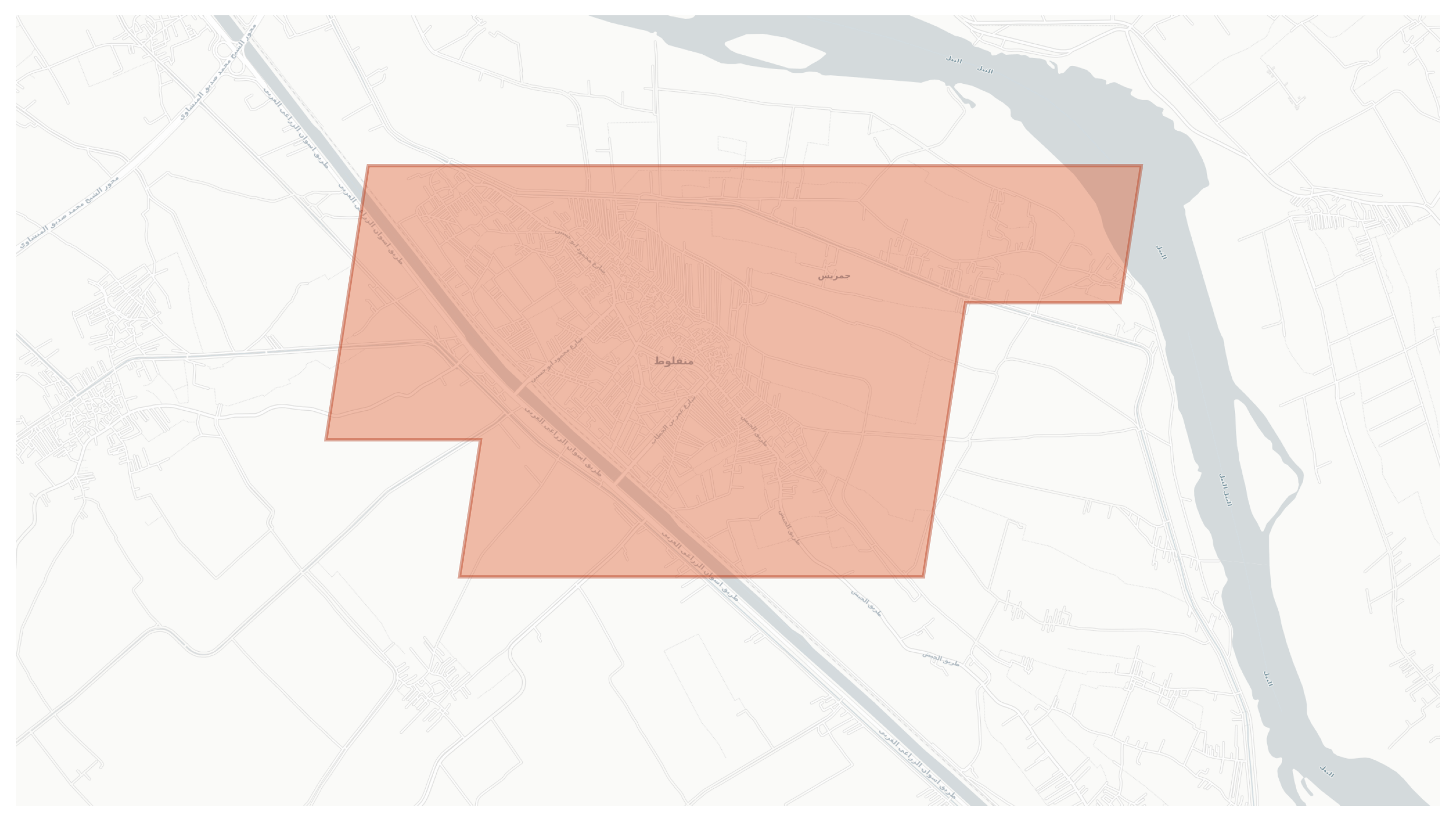 Manfalut geographic map