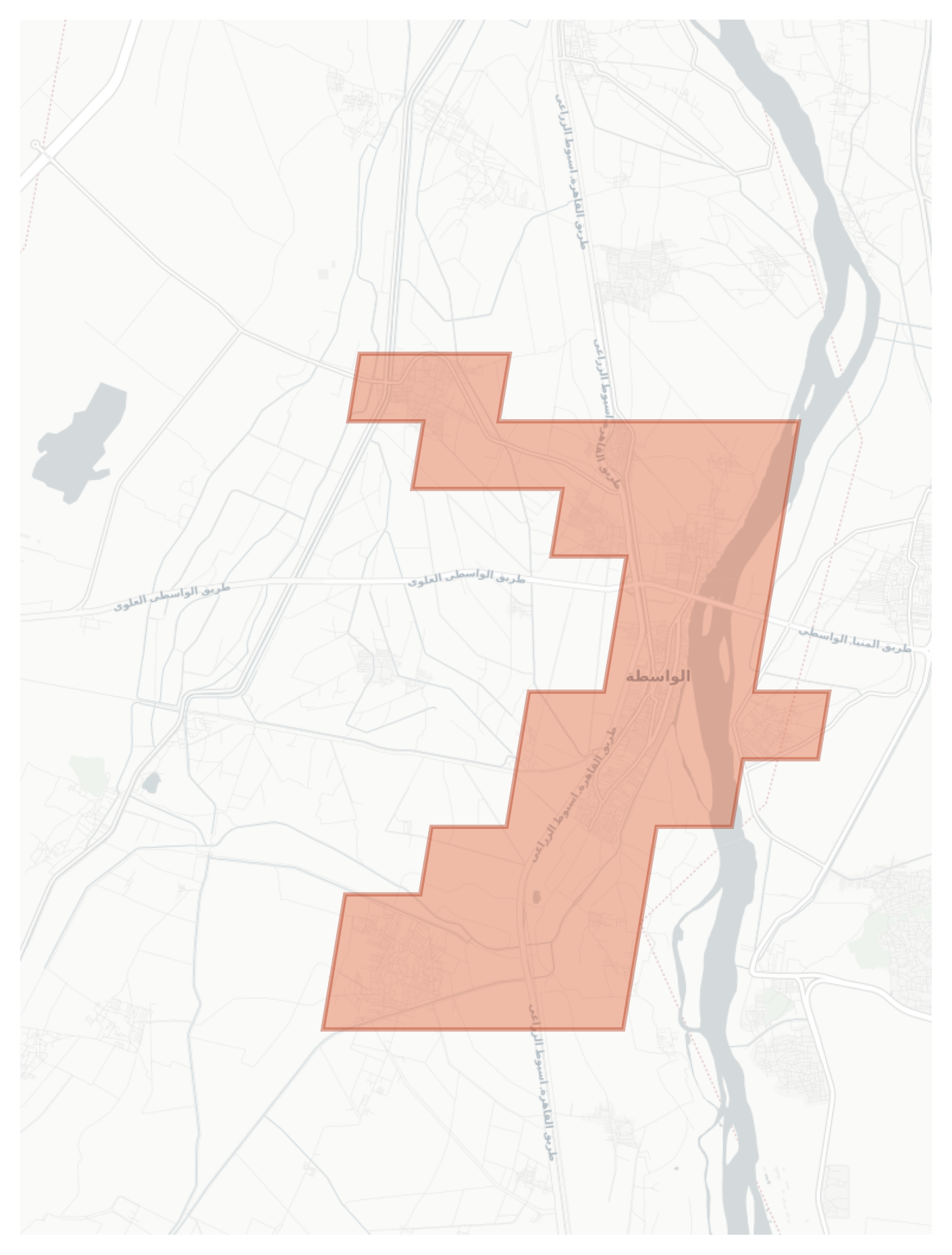 Al-Wasitah geographic map
