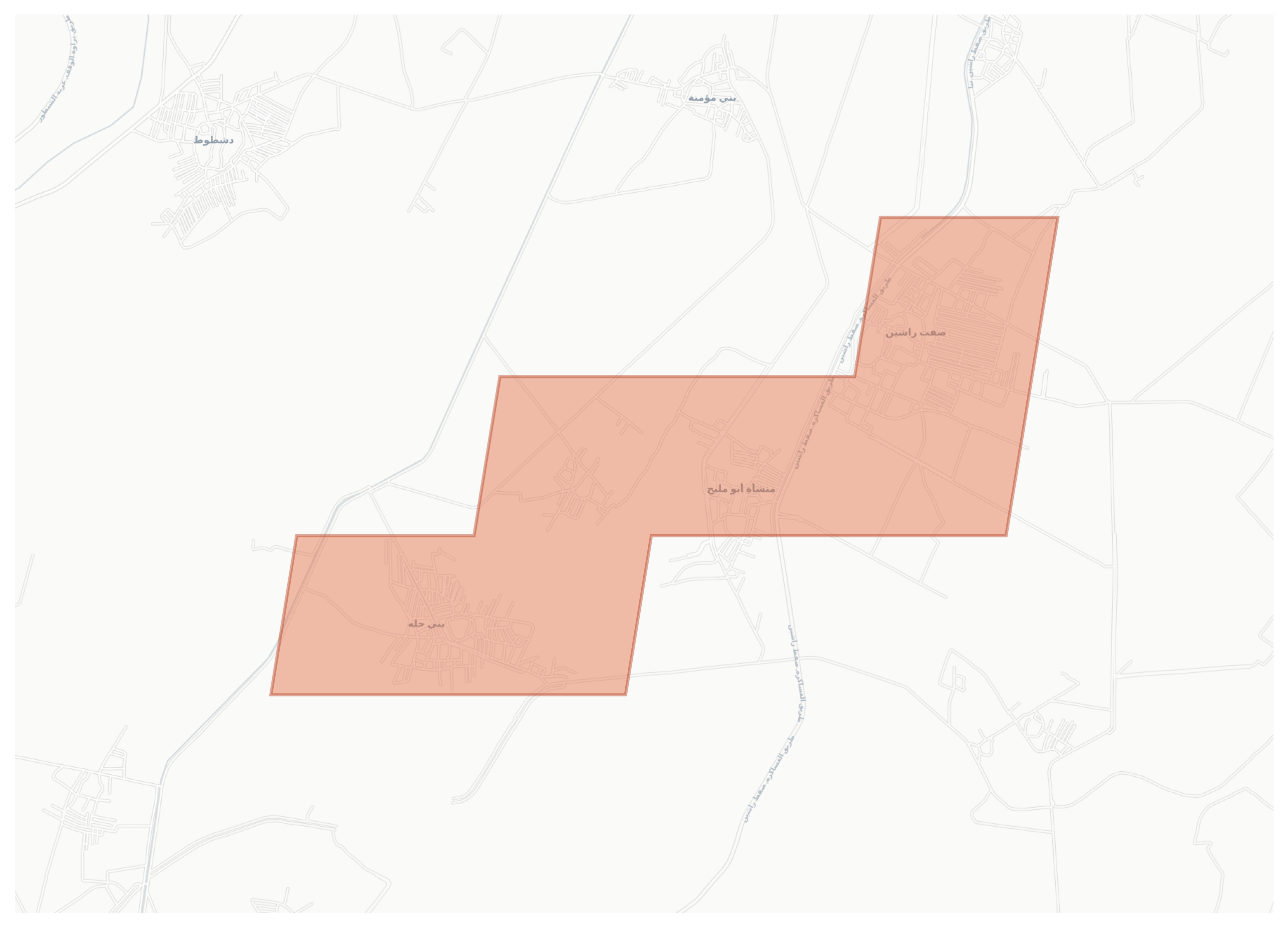 Banī Ḩallah geographic map